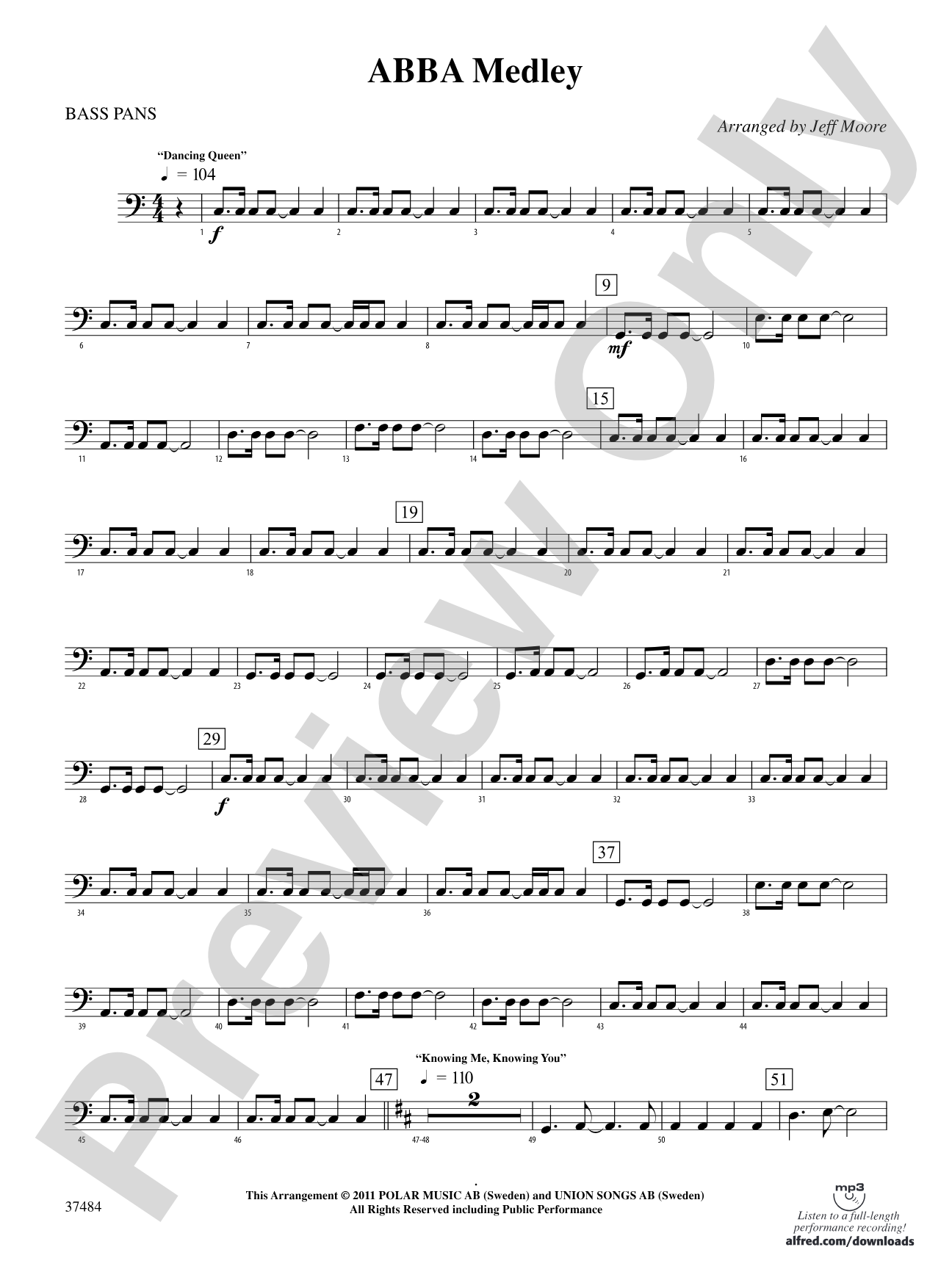 ABBA Medley: 4th Percussion