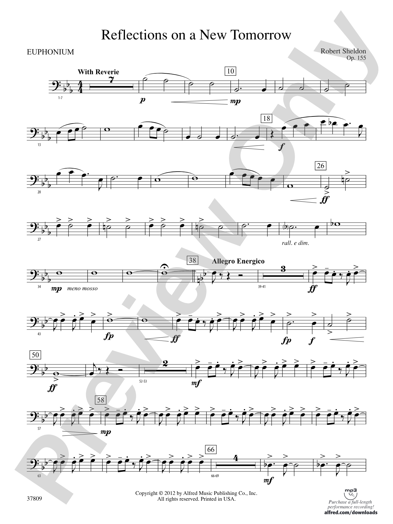 Reflections on a New Tomorrow: Baritone B.C.