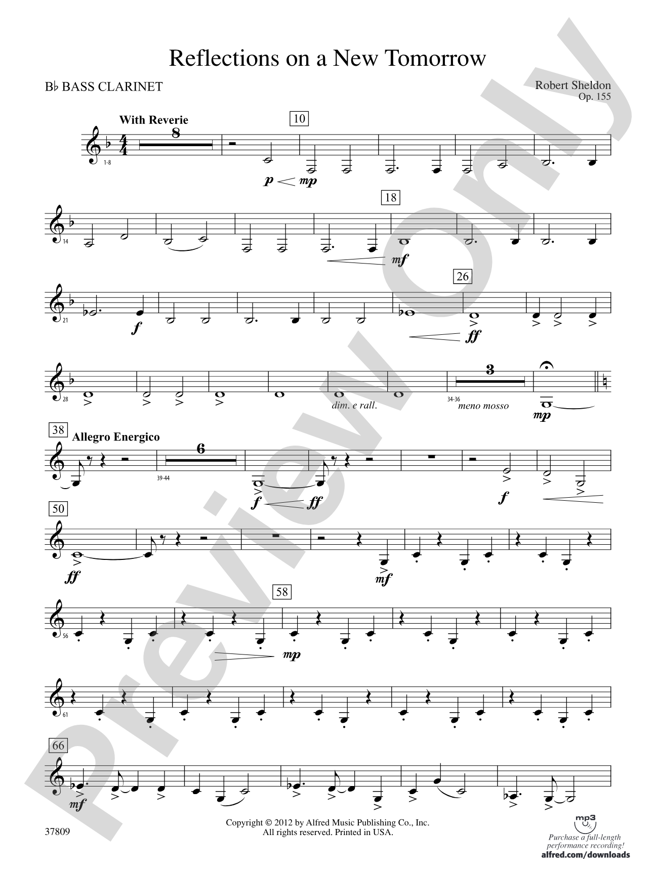 Reflections on a New Tomorrow: B-flat Bass Clarinet