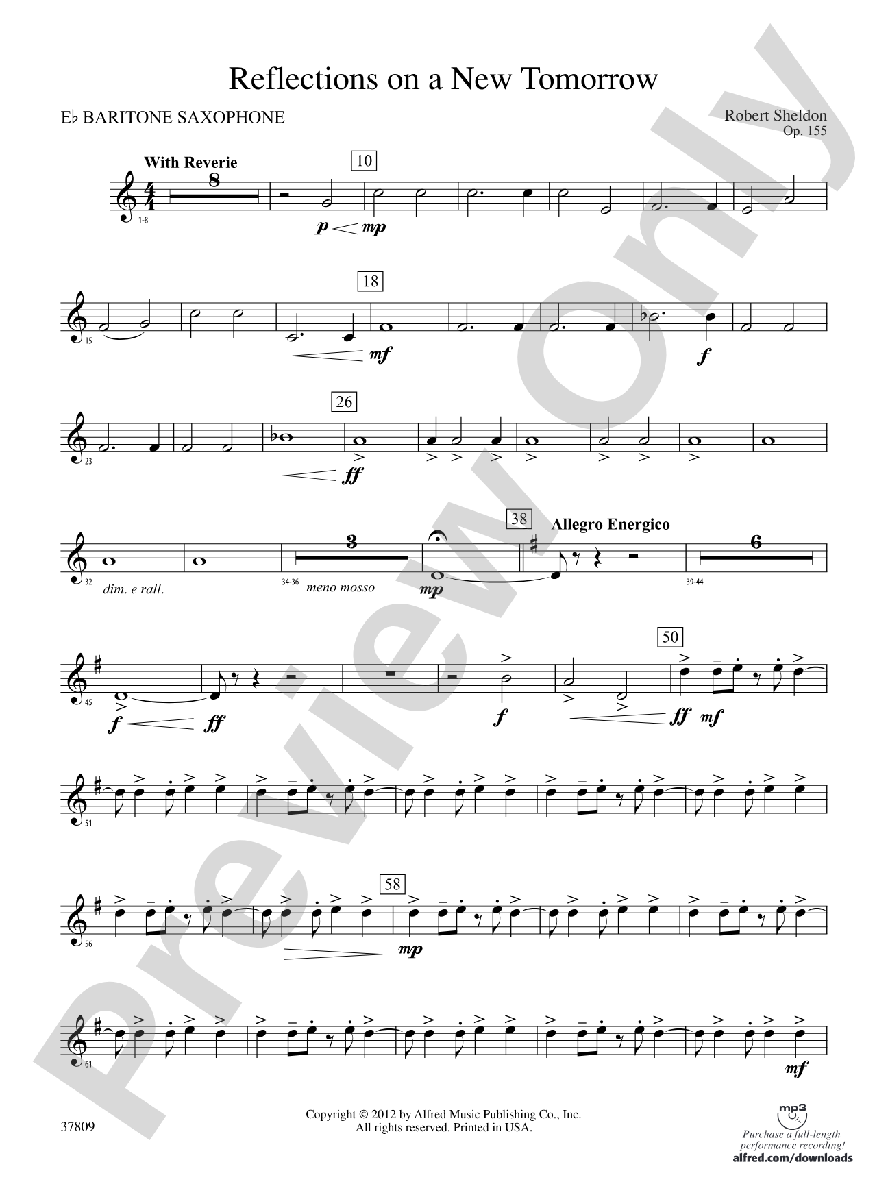 Reflections on a New Tomorrow: E-flat Baritone Saxophone