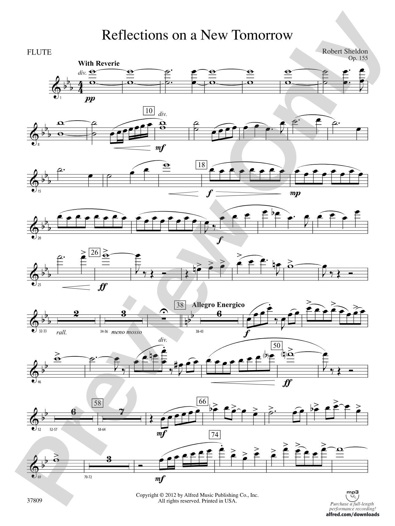 Reflections on a New Tomorrow: Flute