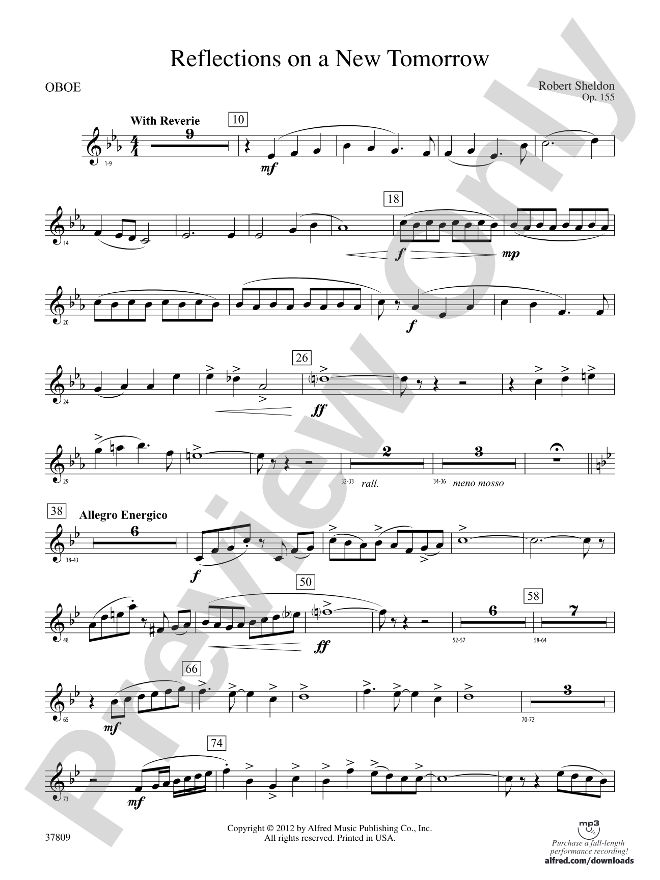 Reflections on a New Tomorrow: Oboe