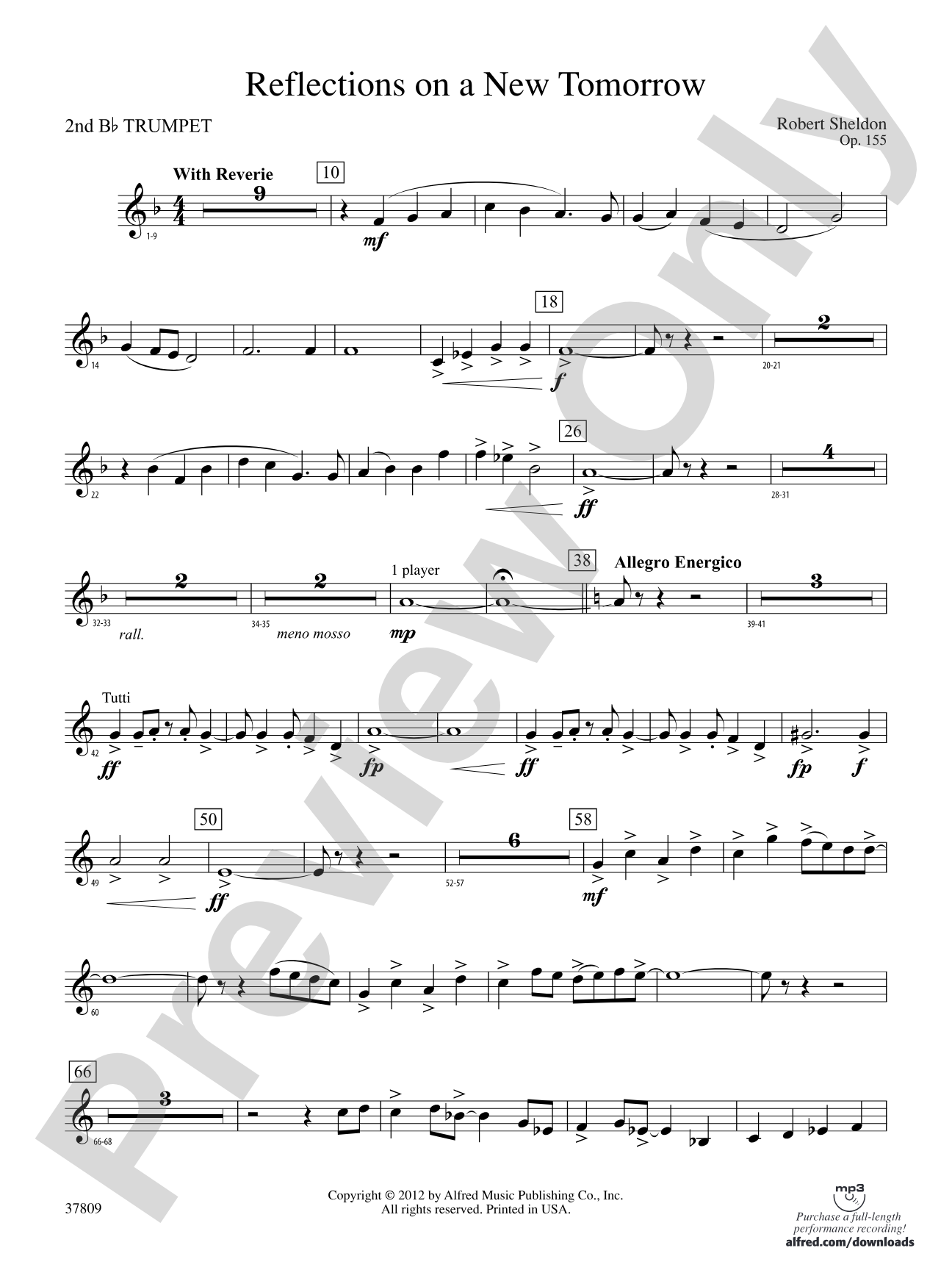 Reflections on a New Tomorrow: 2nd B-flat Trumpet