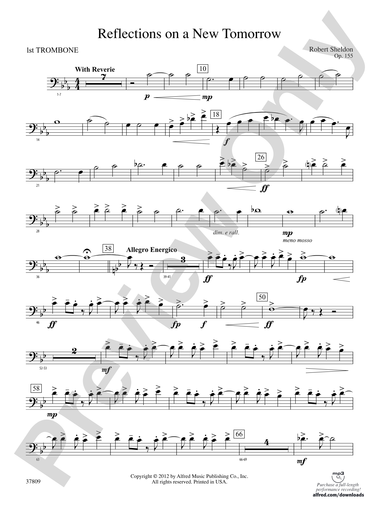 Reflections on a New Tomorrow: 1st Trombone