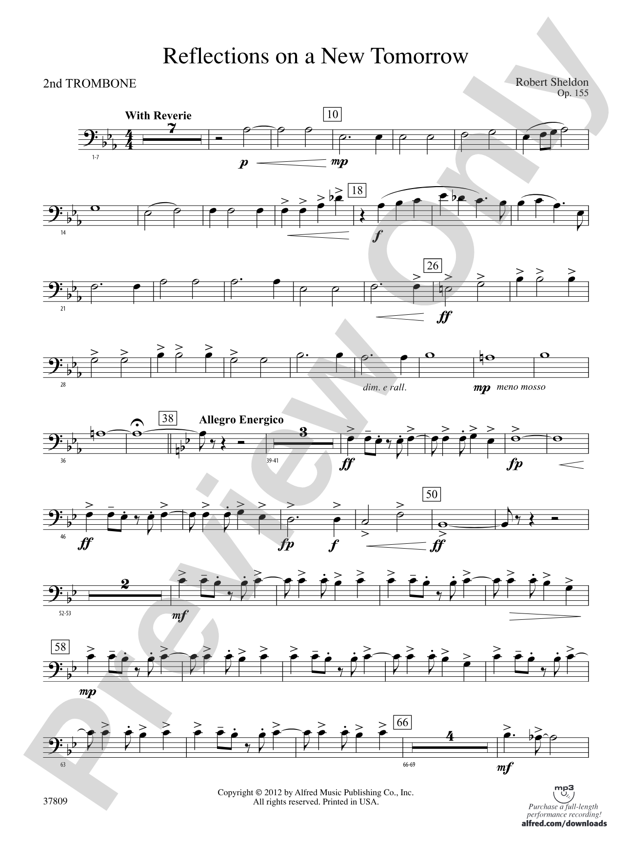Reflections on a New Tomorrow: 2nd Trombone