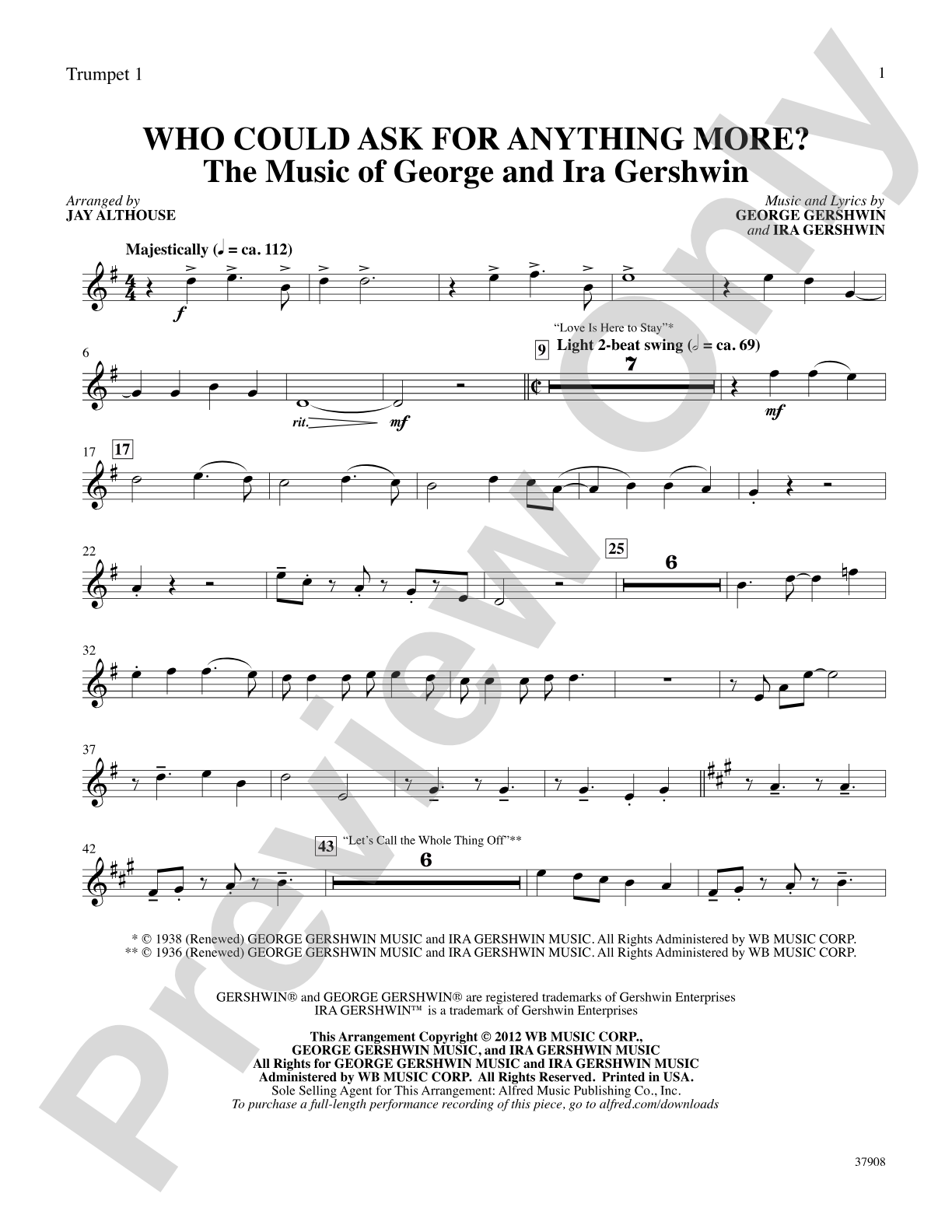 Who Could Ask for Anything More?: 1st B-flat Trumpet: Choral SoundPax