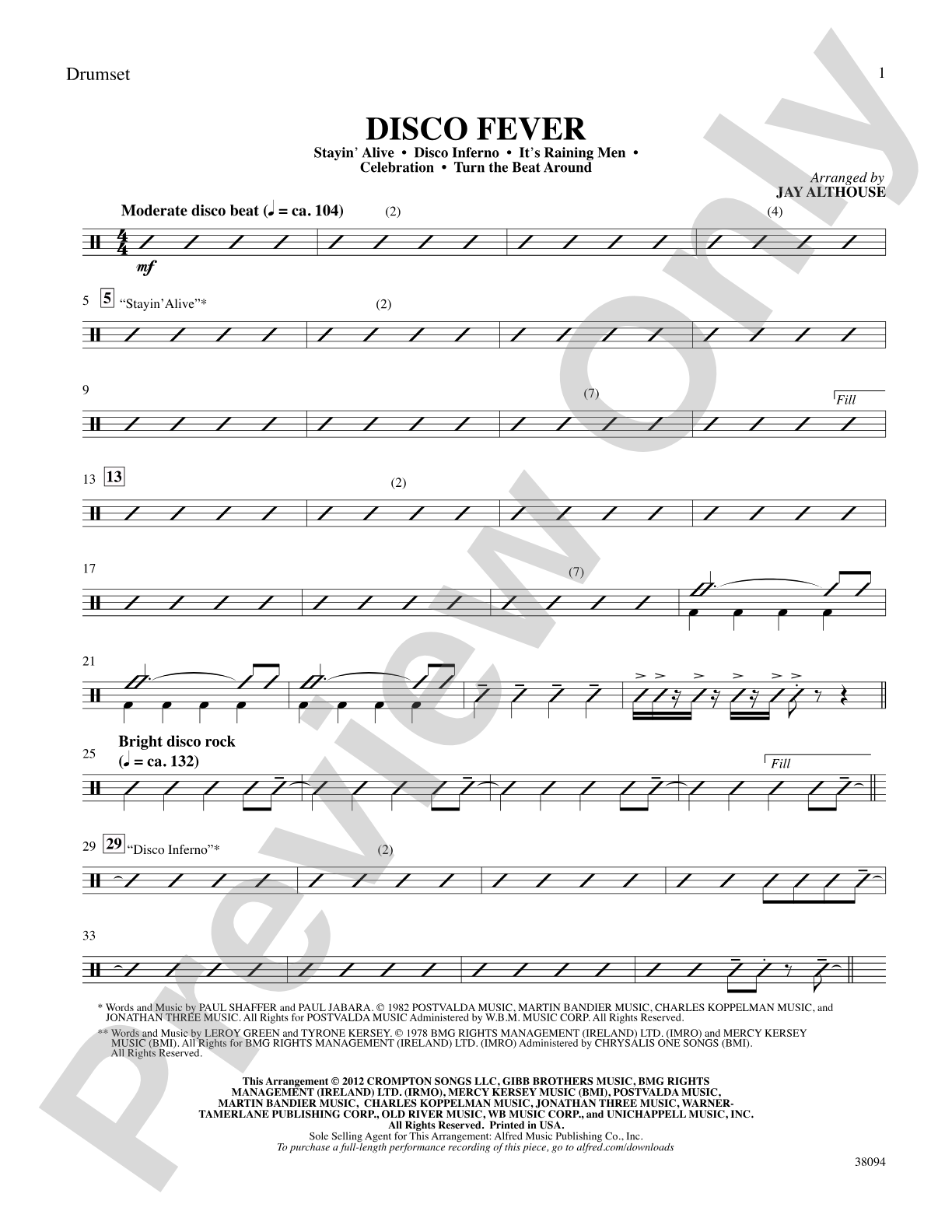 Disco Fever: Drums: Choral SoundPax