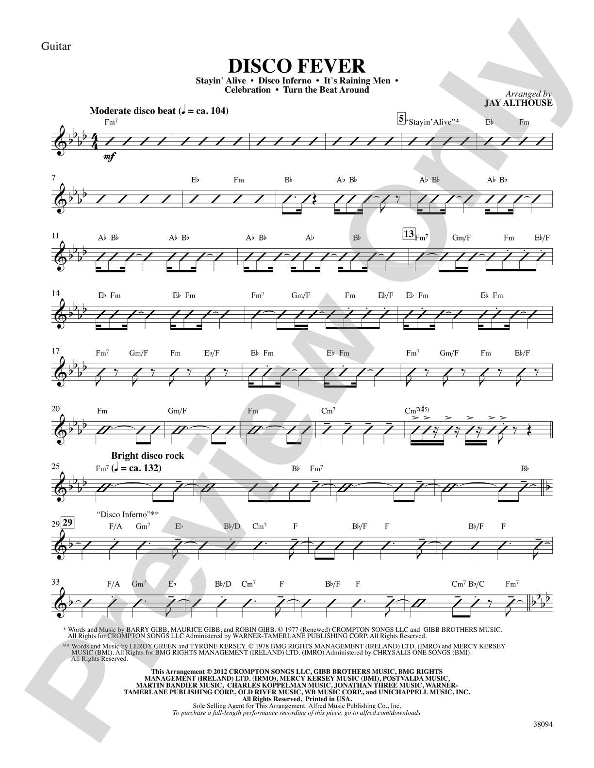 Disco Fever: Guitar: Choral SoundPax