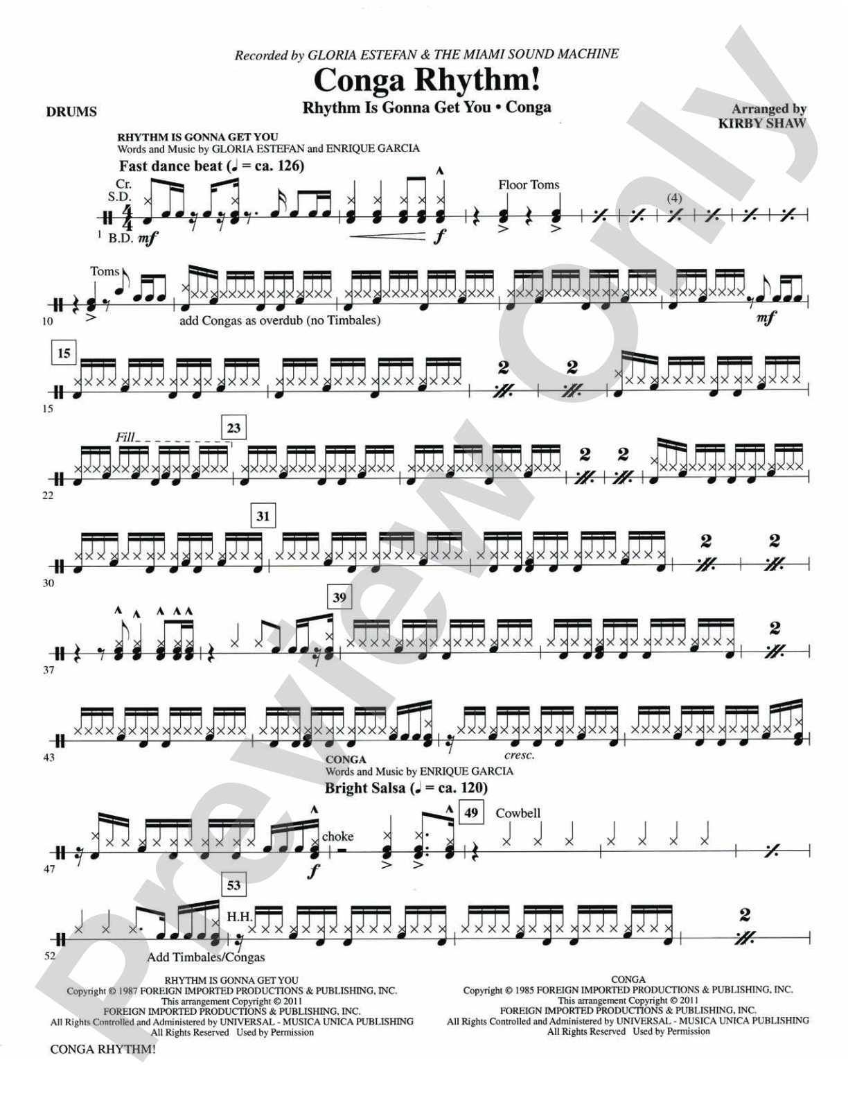 Conga Rhythm: Drums: Choral SoundPax
