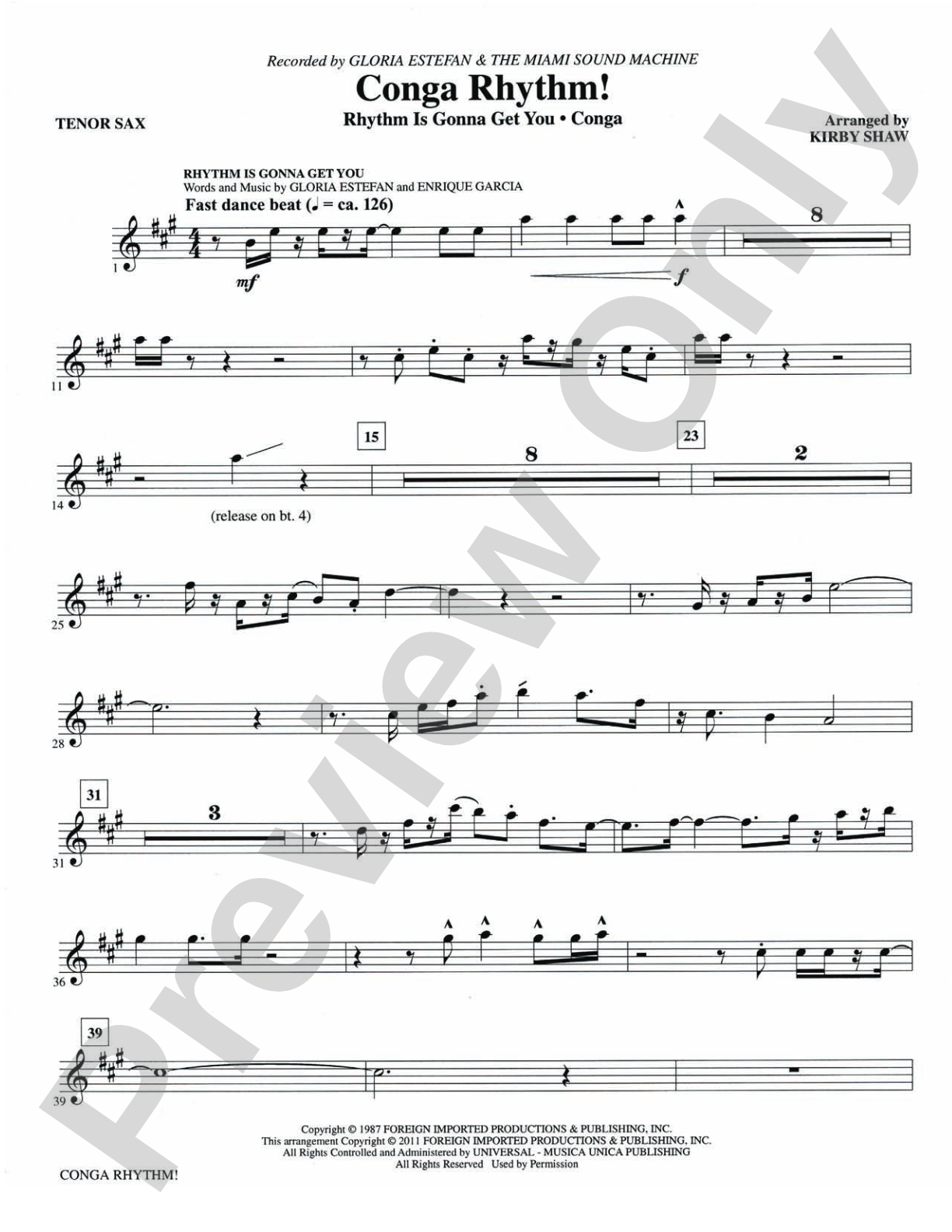 Conga Rhythm: Choral SoundPax