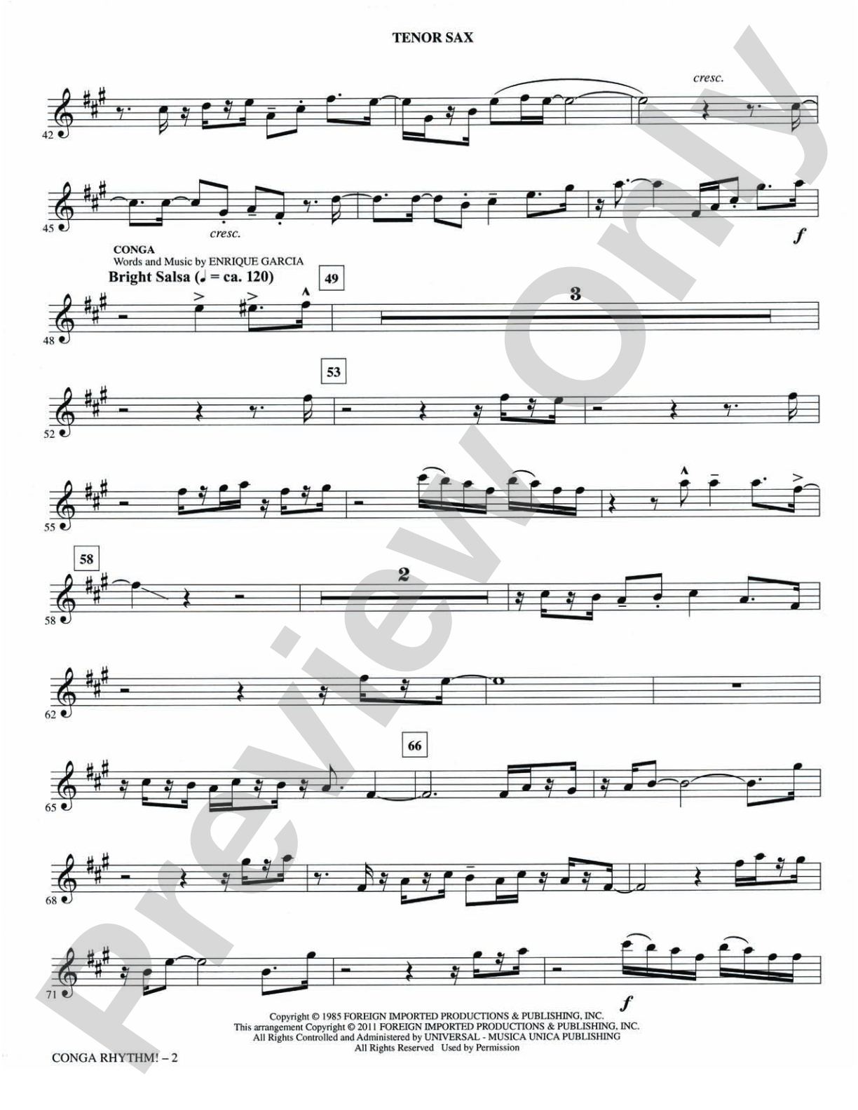 Conga Rhythm: Choral SoundPax