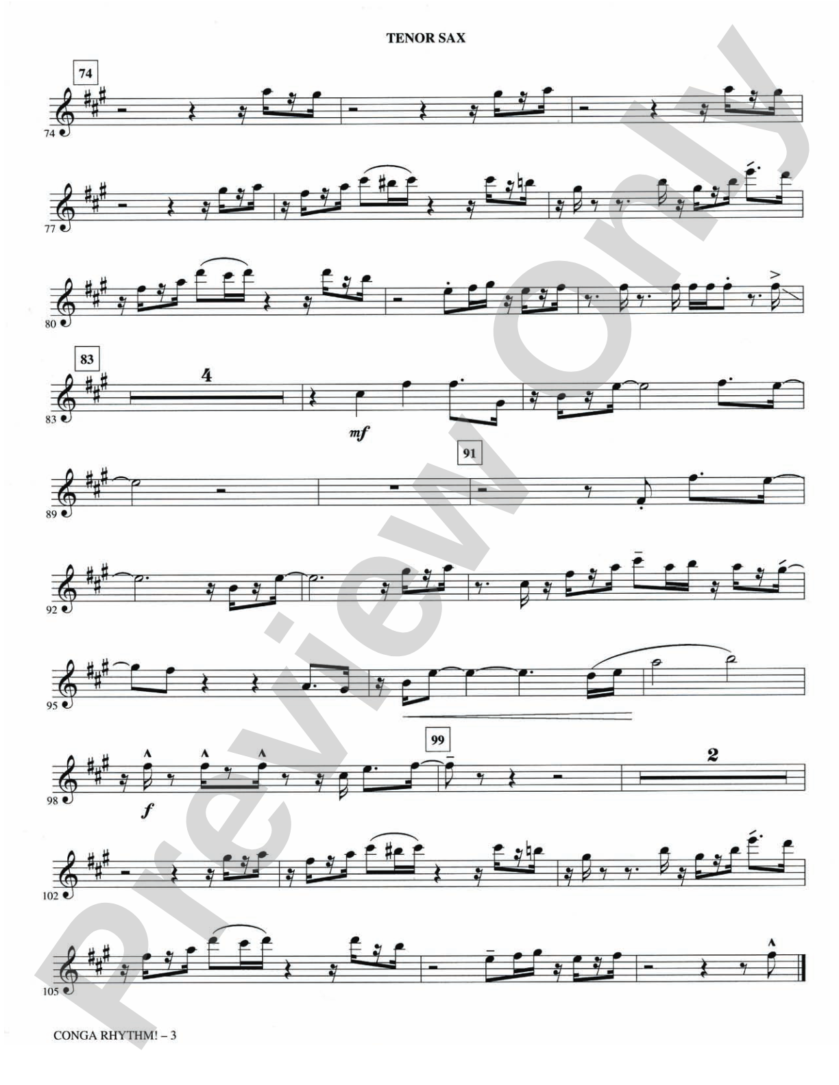 Conga Rhythm: Choral SoundPax