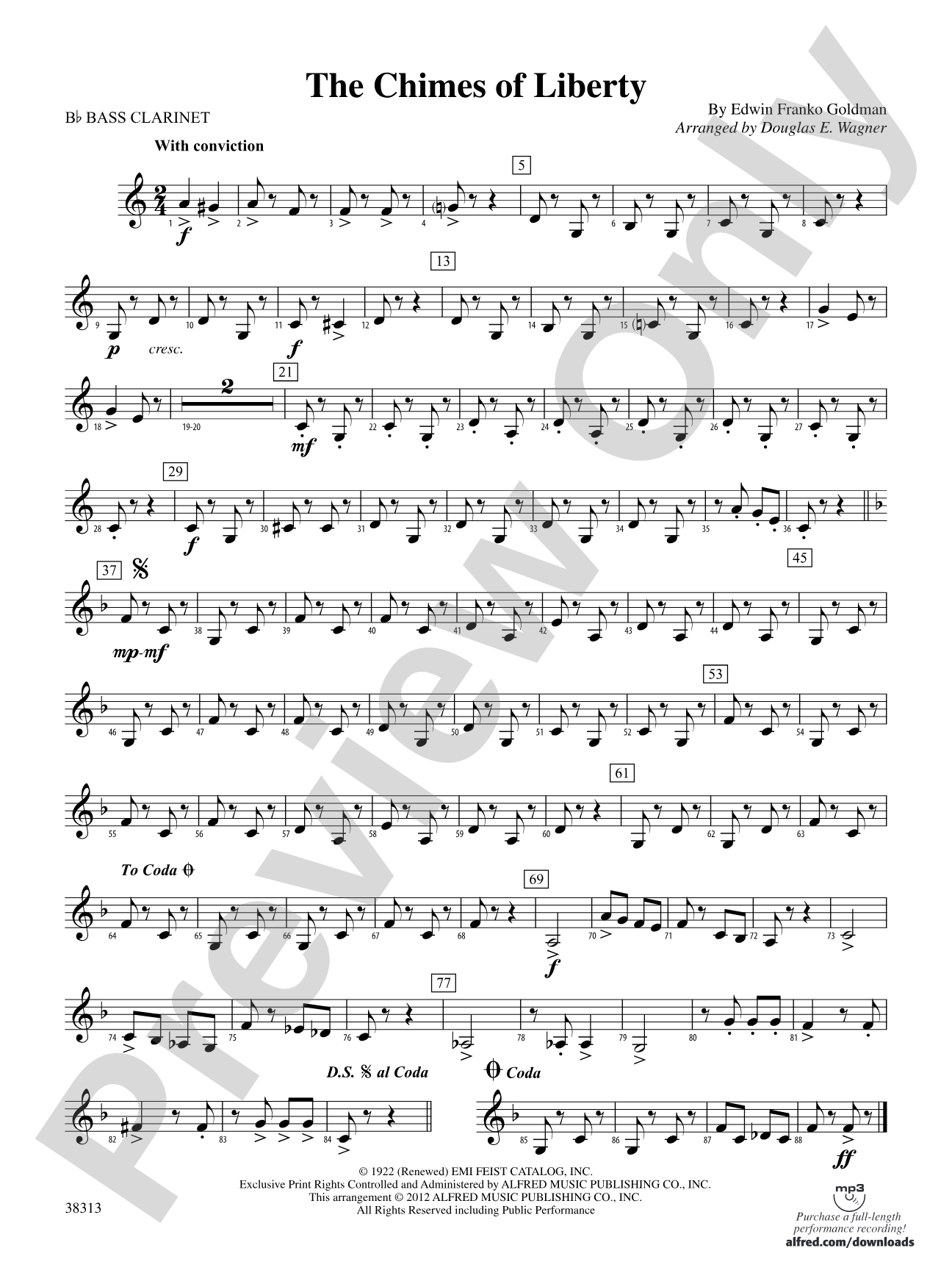 The Chimes of Liberty: B-flat Bass Clarinet