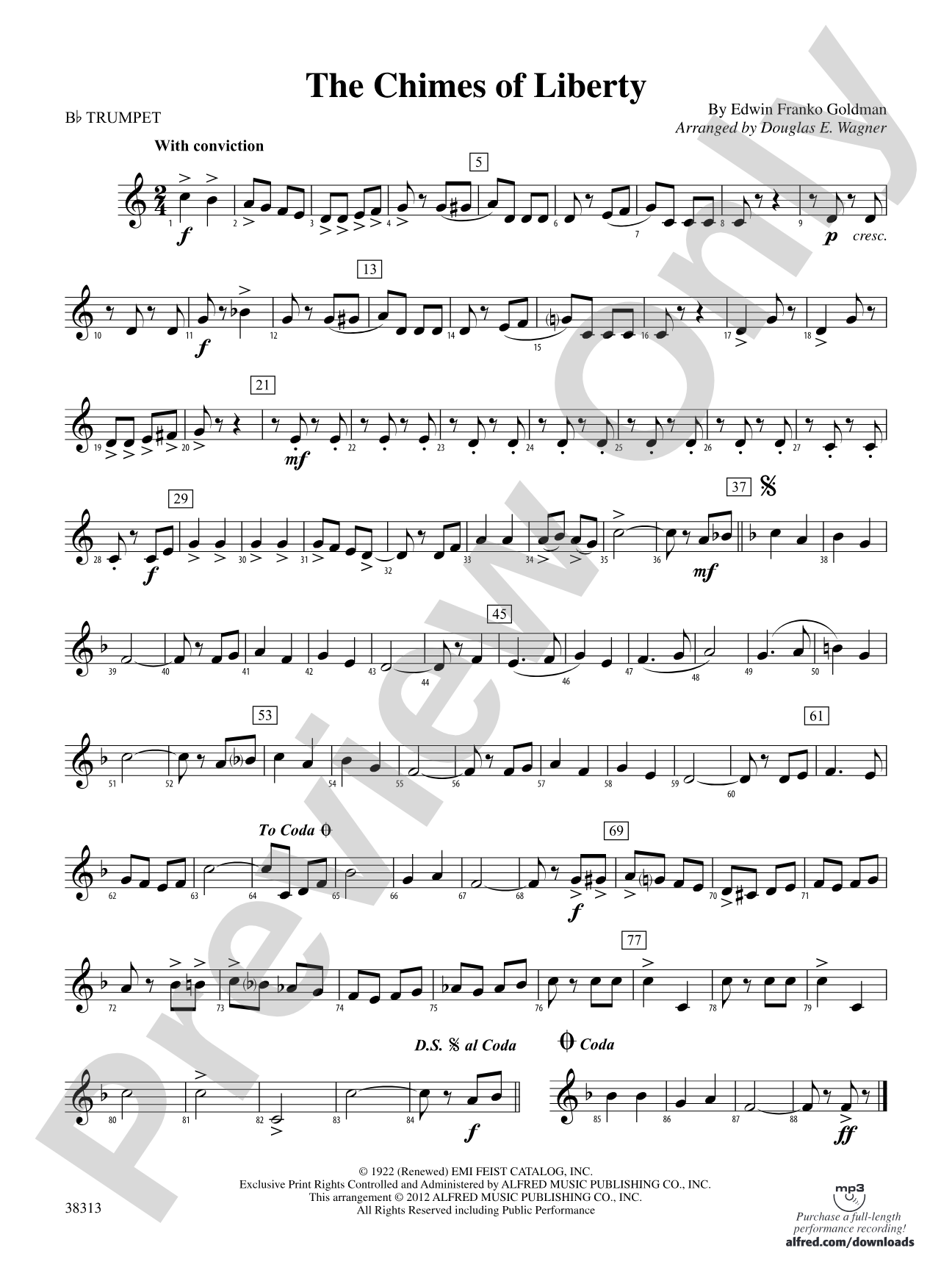 The Chimes of Liberty: 1st B-flat Trumpet