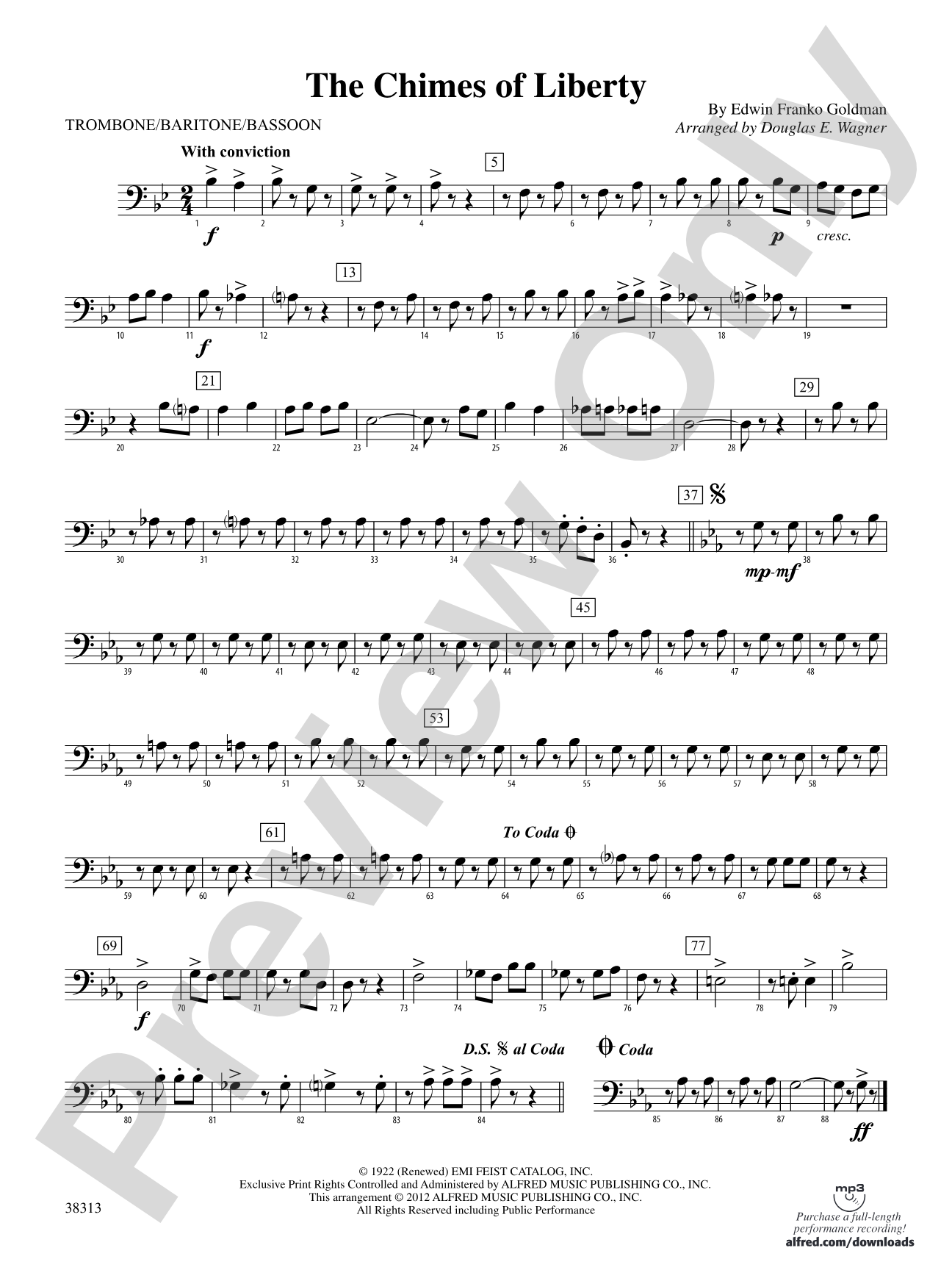 The Chimes of Liberty: 1st Trombone