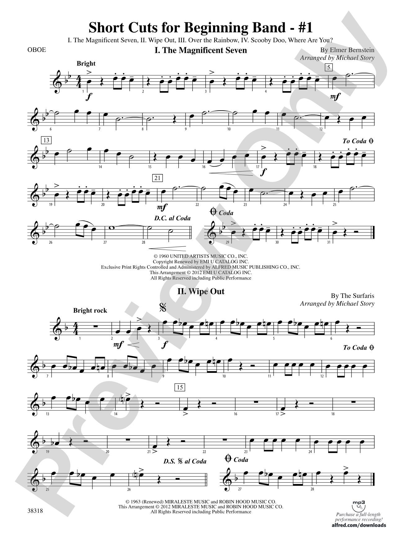 Short Cuts for Beginning Band -- #1: Oboe