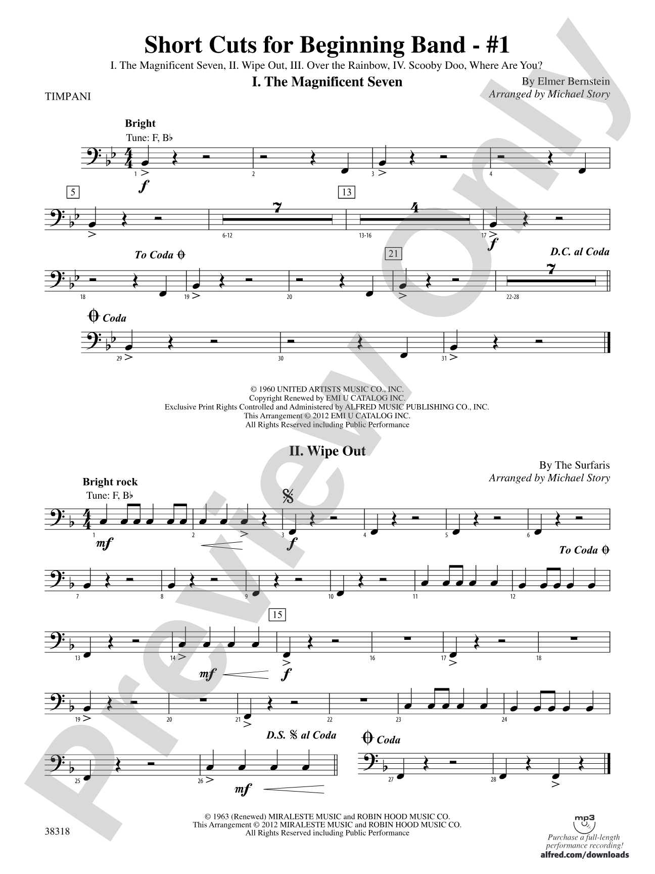 Short Cuts for Beginning Band -- #1: Timpani