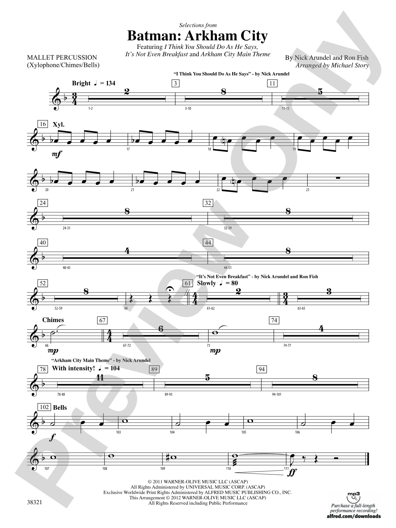Batman: Arkham City, Selections from: Mallets