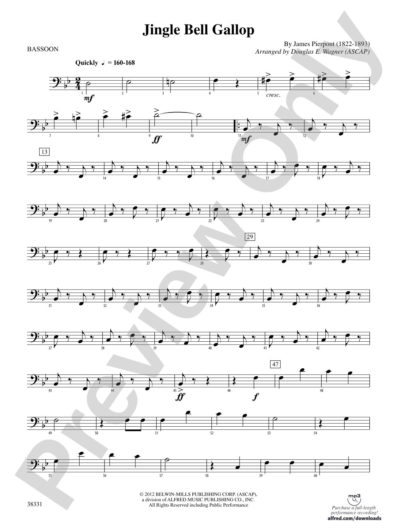 Jingle Bell Gallop: Bassoon