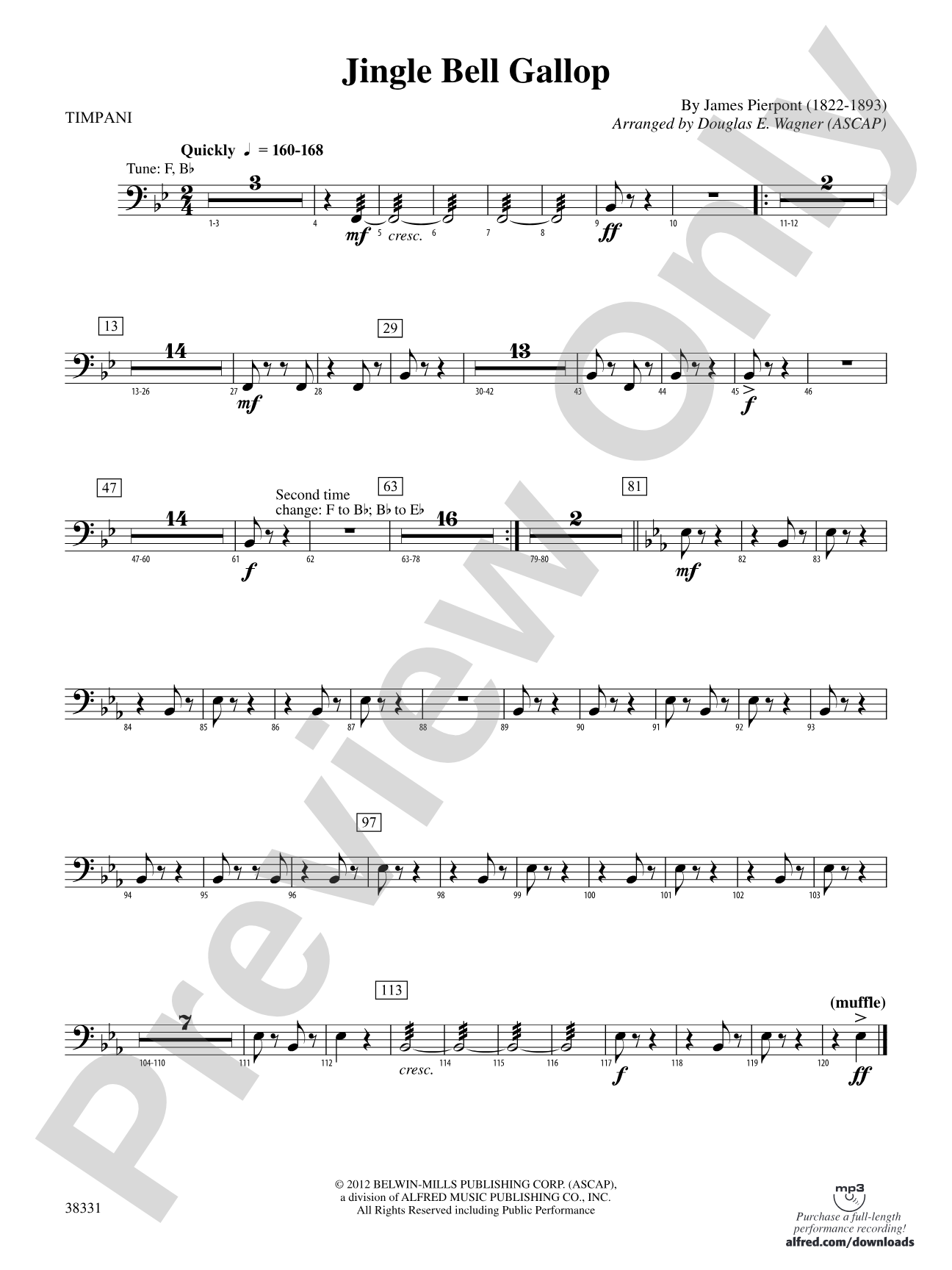 Jingle Bell Gallop: Timpani