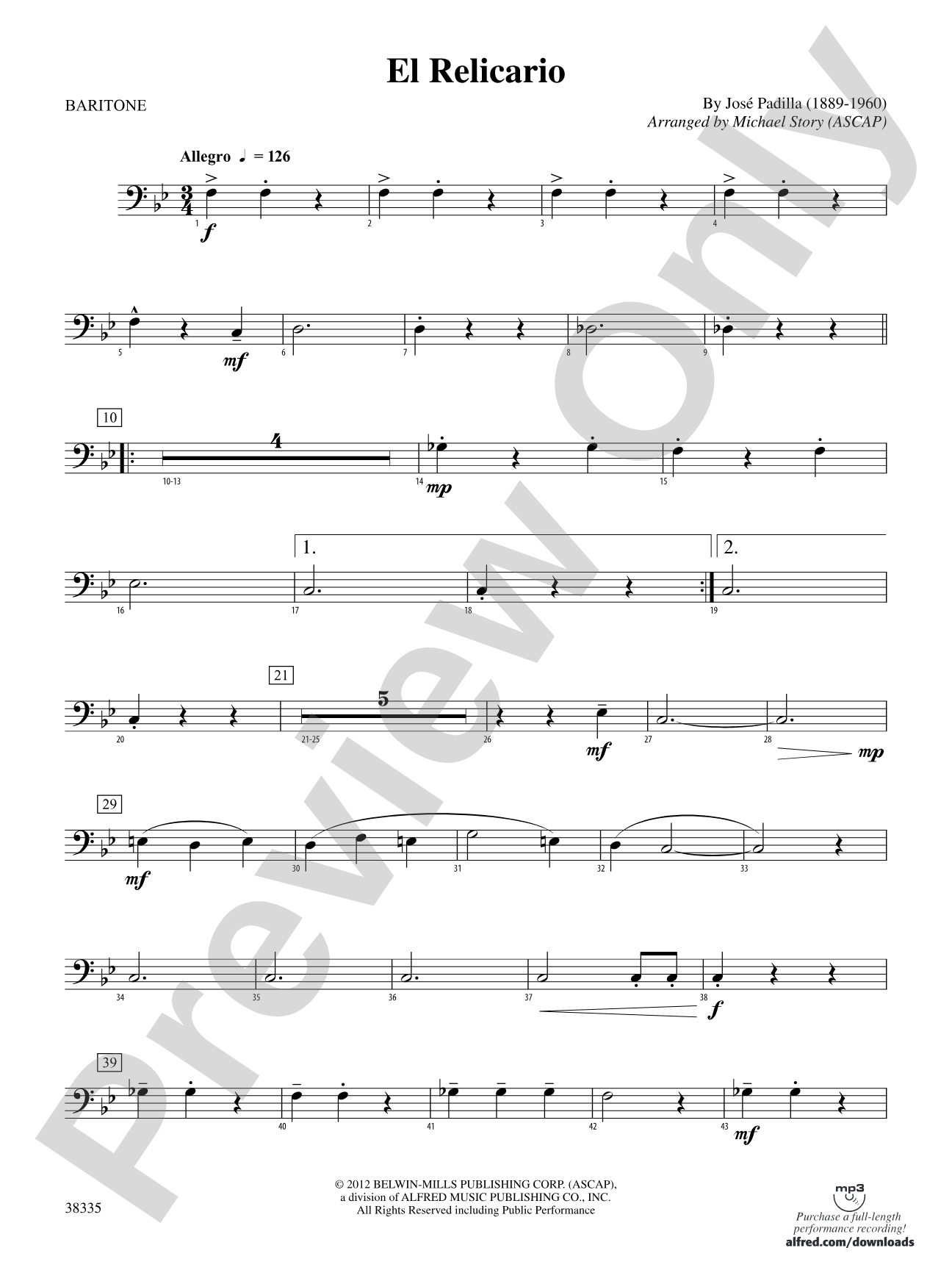 El Relicario: Baritone B.C.