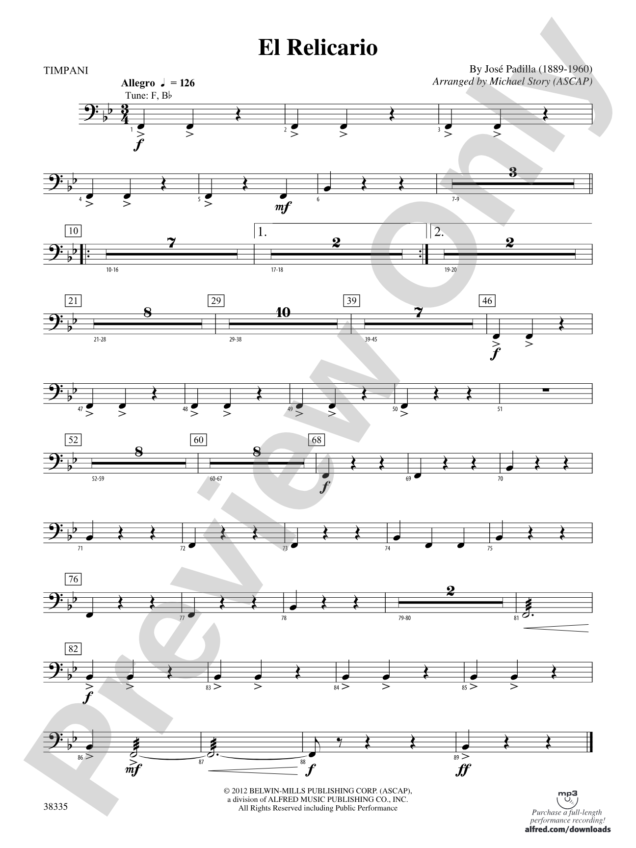 El Relicario: Timpani