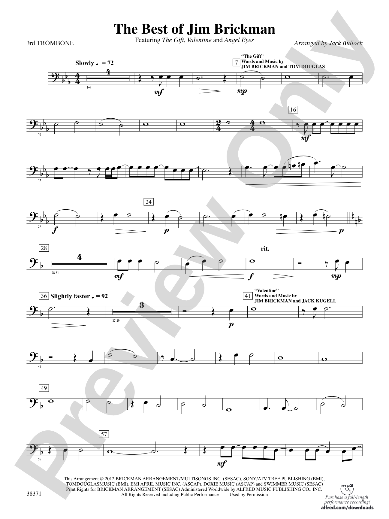 The Best of Jim Brickman: 3rd Trombone