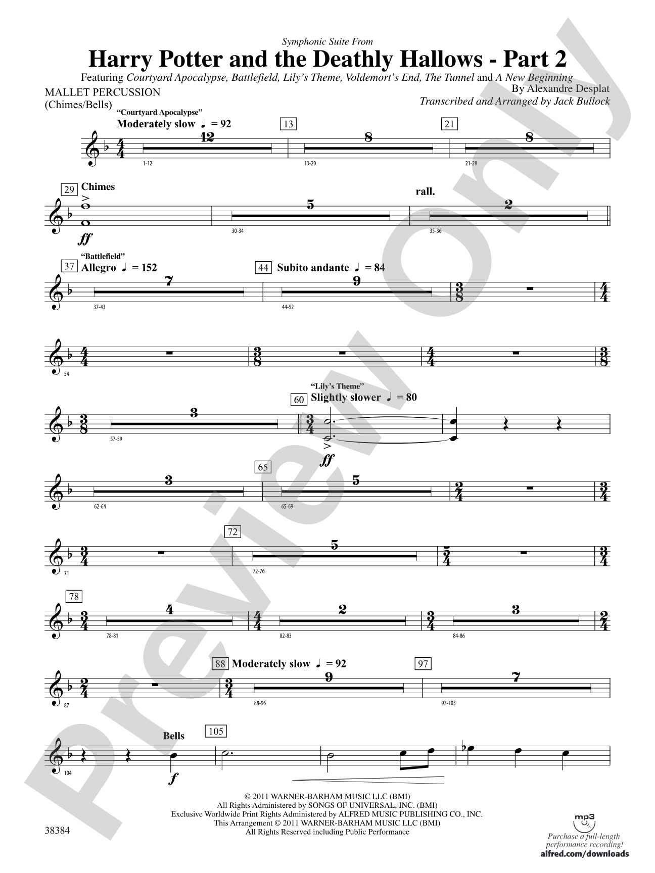 Harry Potter and the Deathly Hallows, Part 2, Symphonic Suite from: Mallets