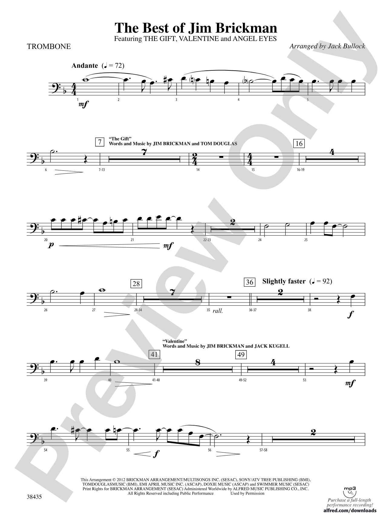 The Best of Jim Brickman: 1st Trombone