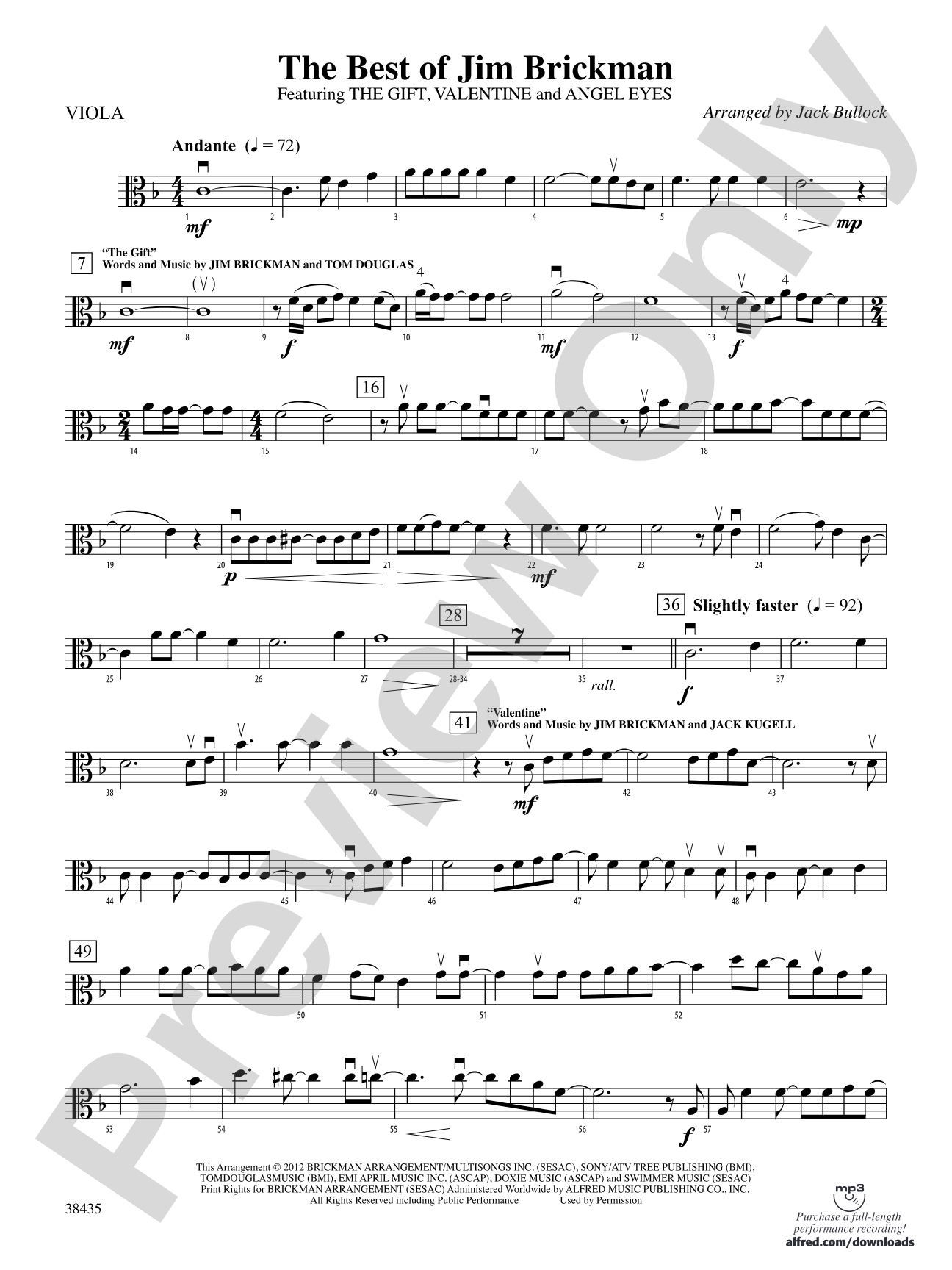 The Best of Jim Brickman: Viola