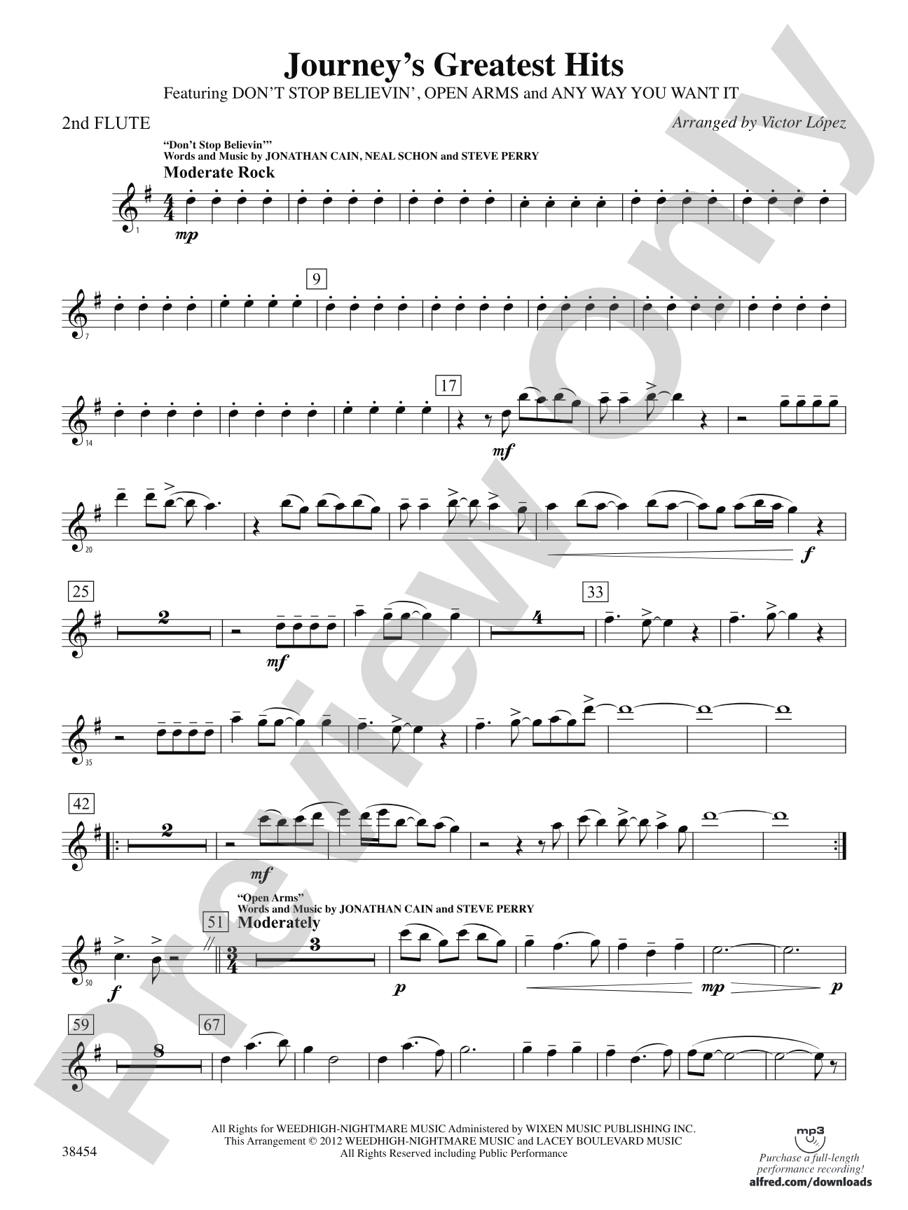 Journey's Greatest Hits: 2nd Flute