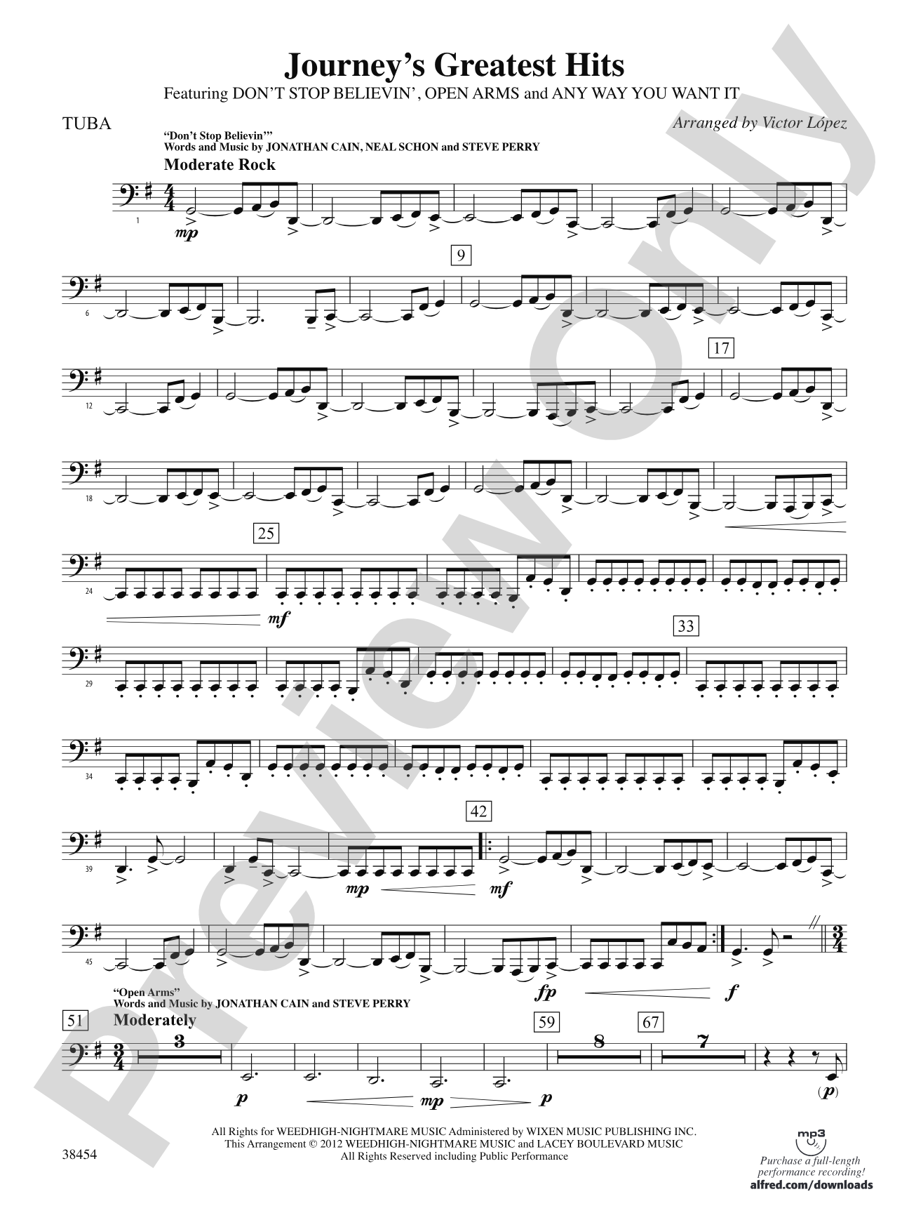 Journey's Greatest Hits: Tuba