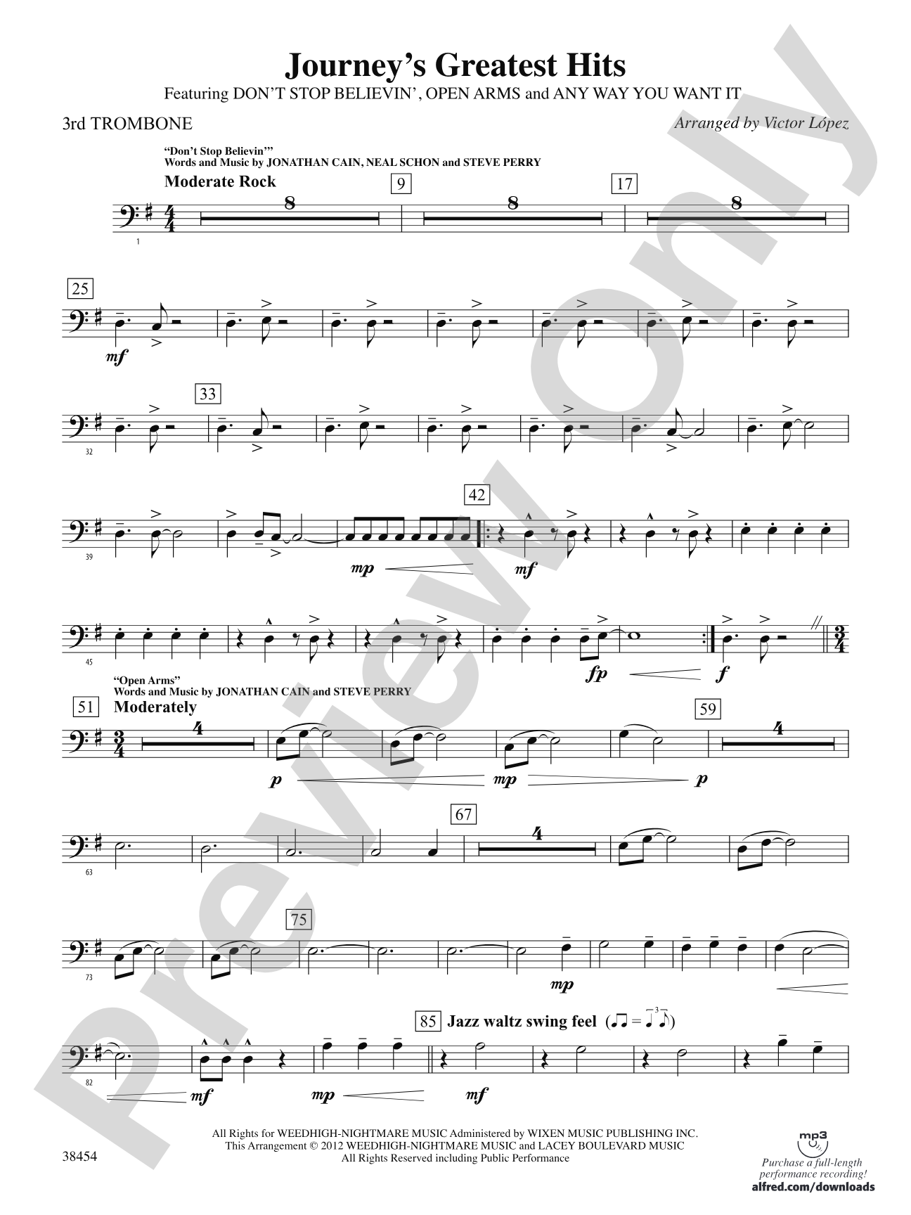 Journey's Greatest Hits: 3rd Trombone