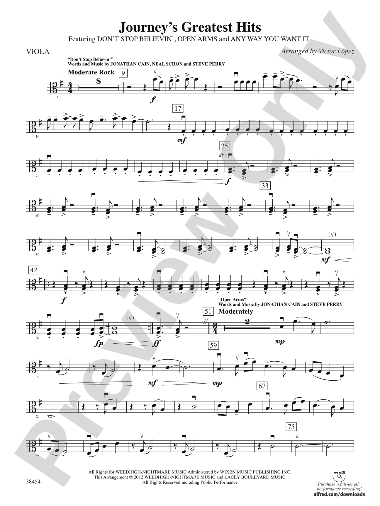 Journey's Greatest Hits: Viola