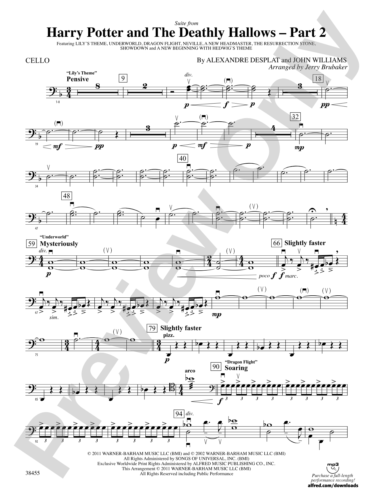 Harry Potter and the Deathly Hallows, Part 2, Suite from: Cello