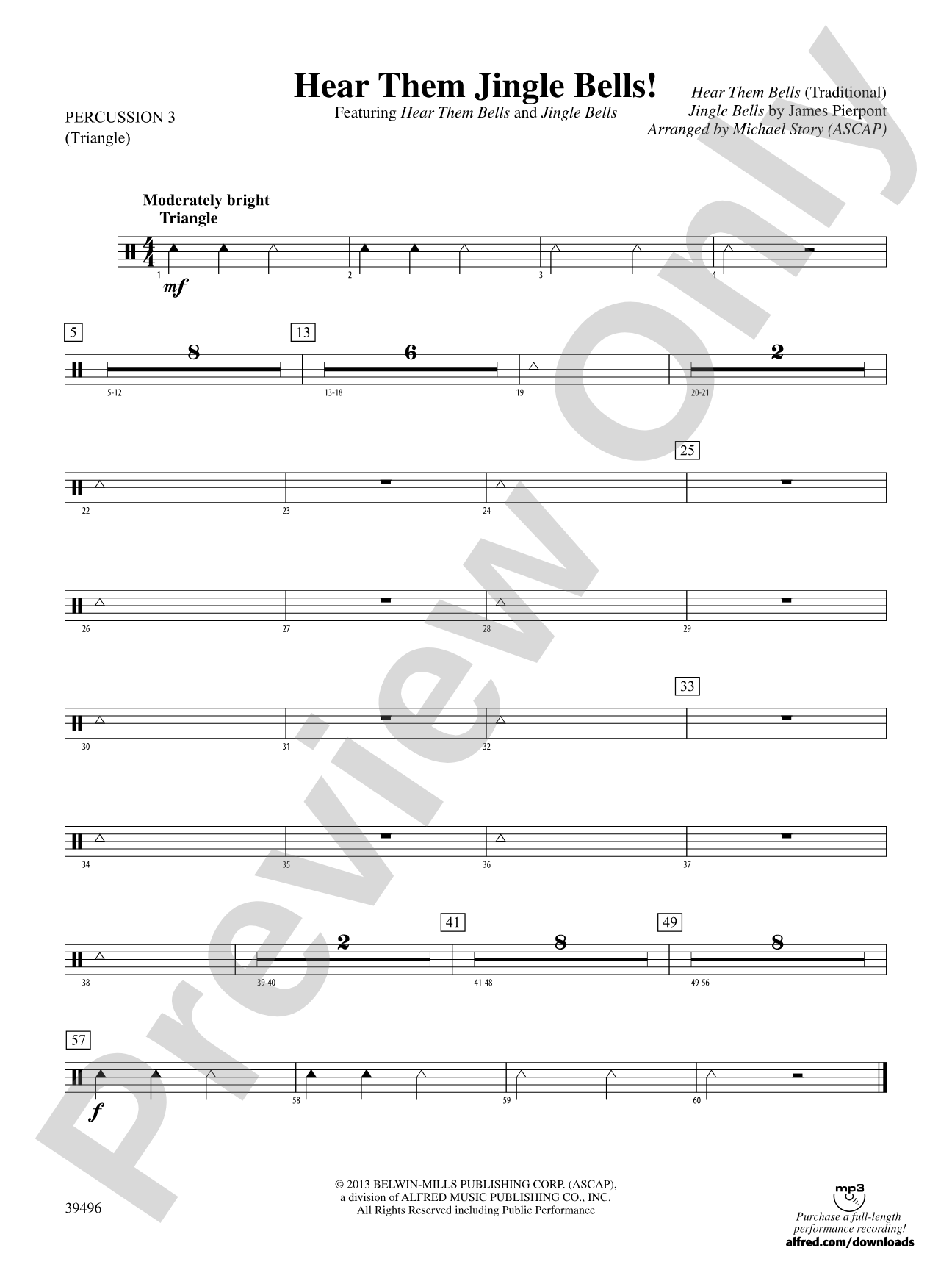 Hear Them Jingle Bells!: 3rd Percussion