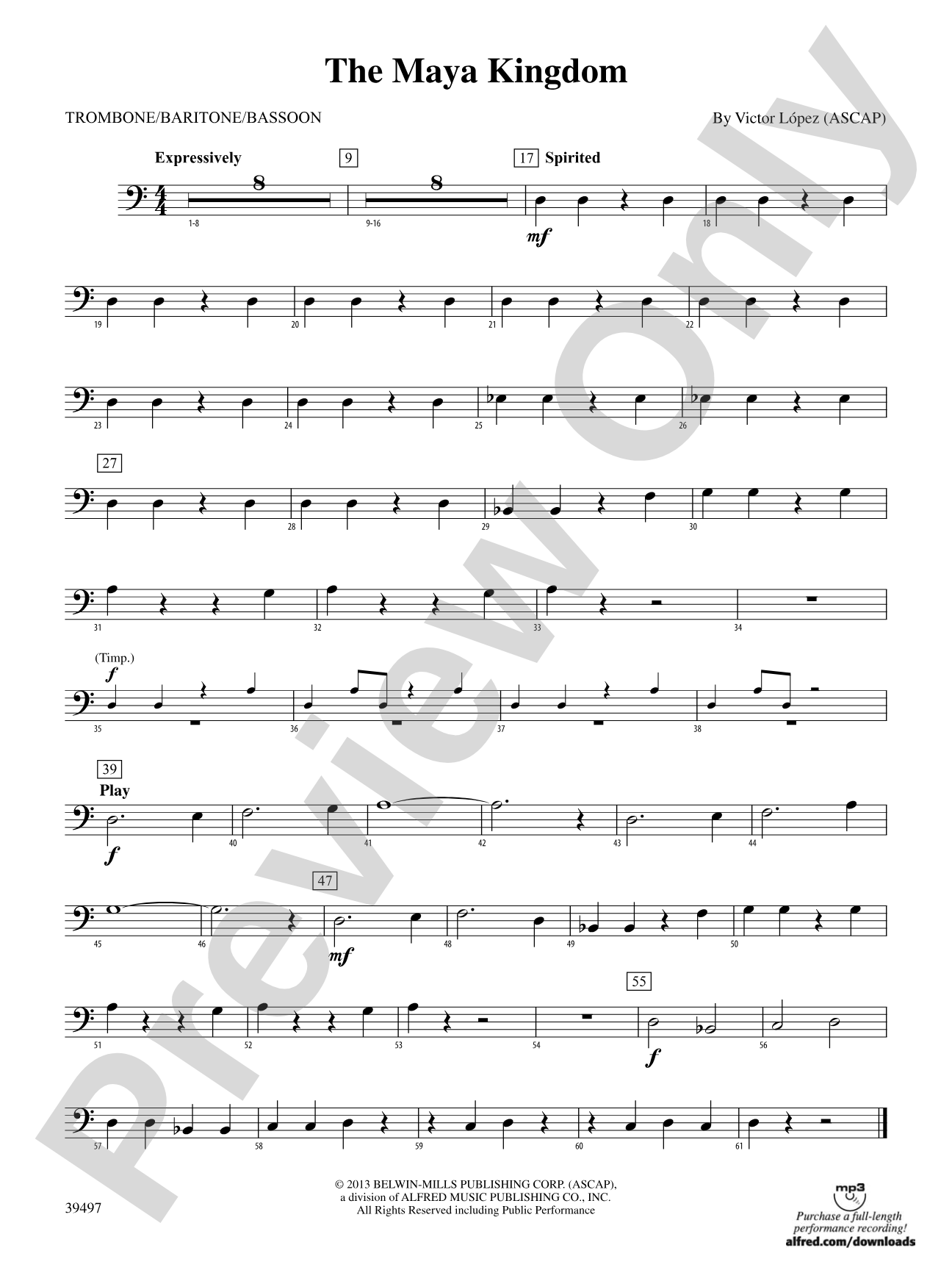 The Maya Kingdom: 1st Trombone