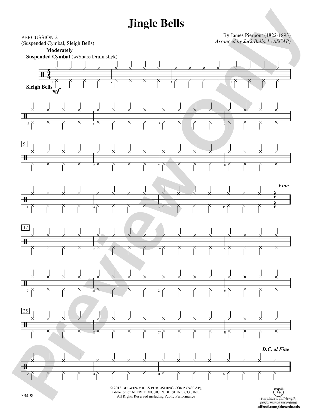 Jingle Bells: 2nd Percussion