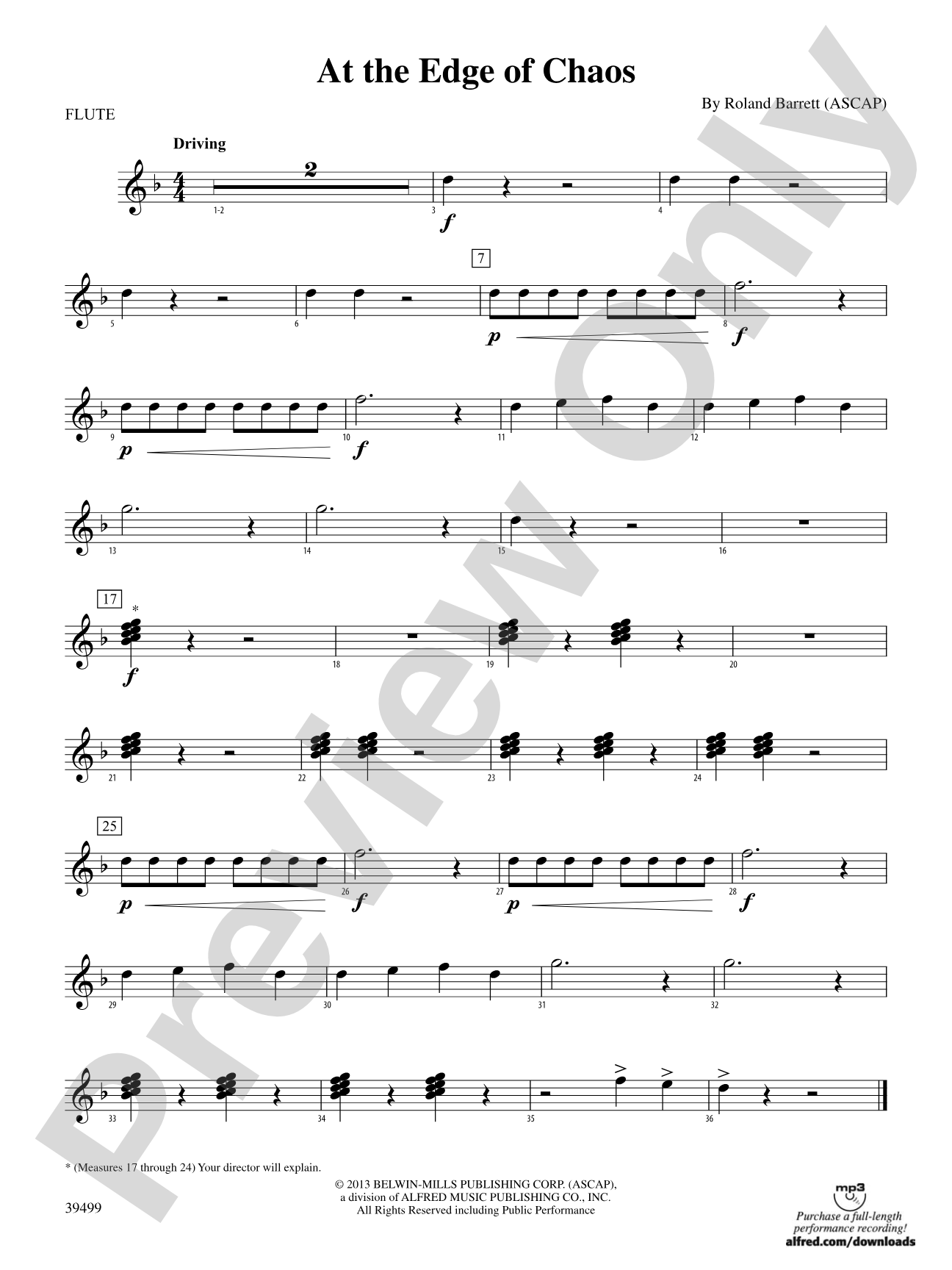At the Edge of Chaos: Flute