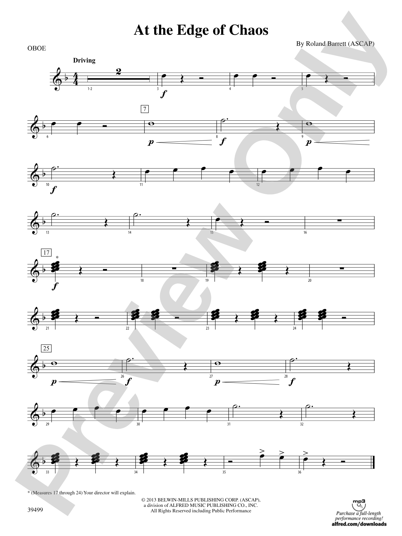 At the Edge of Chaos: Oboe