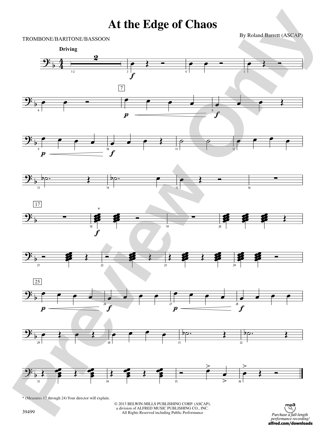 At the Edge of Chaos: 1st Trombone