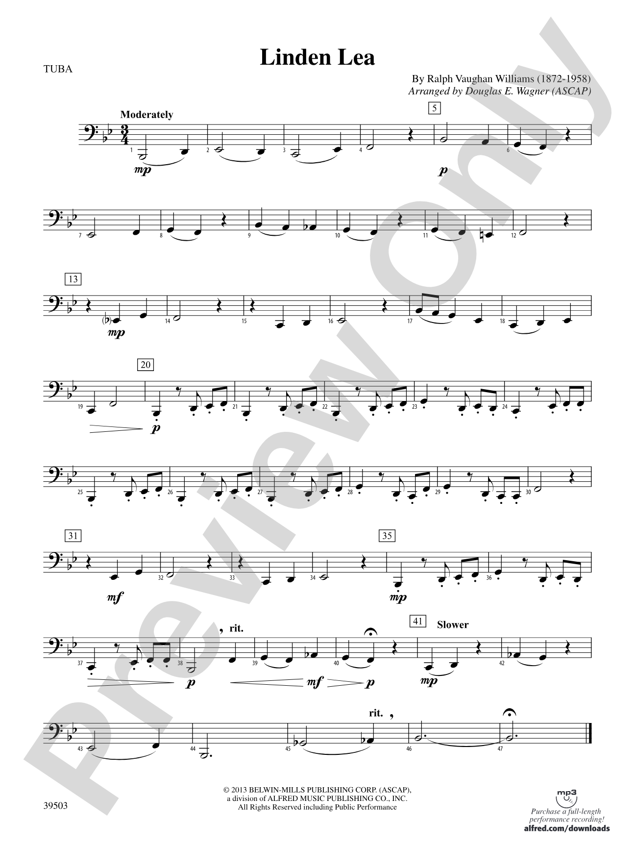 Linden Lea: Tuba