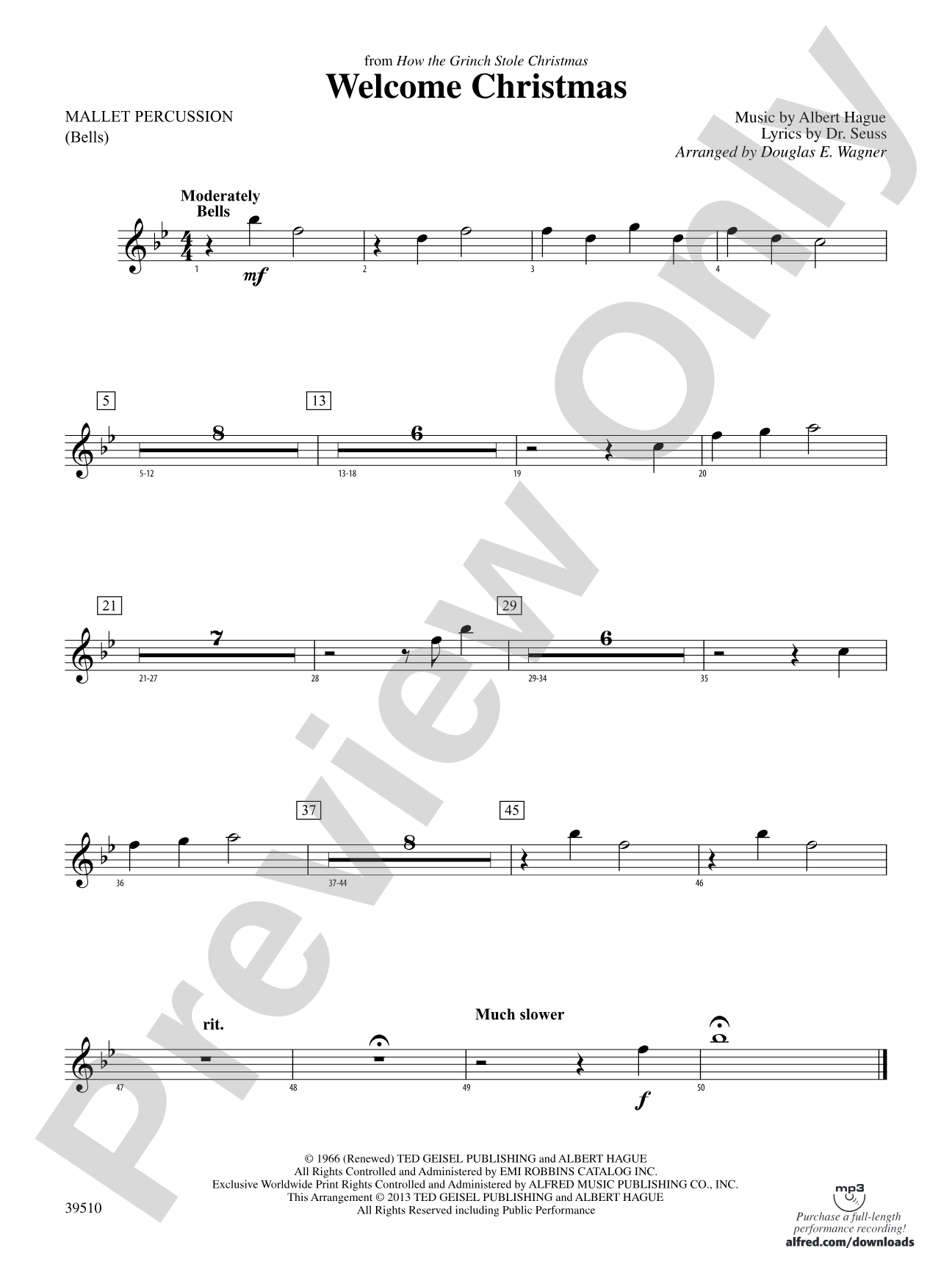 Welcome Christmas (from How the Grinch Stole Christmas): Mallets
