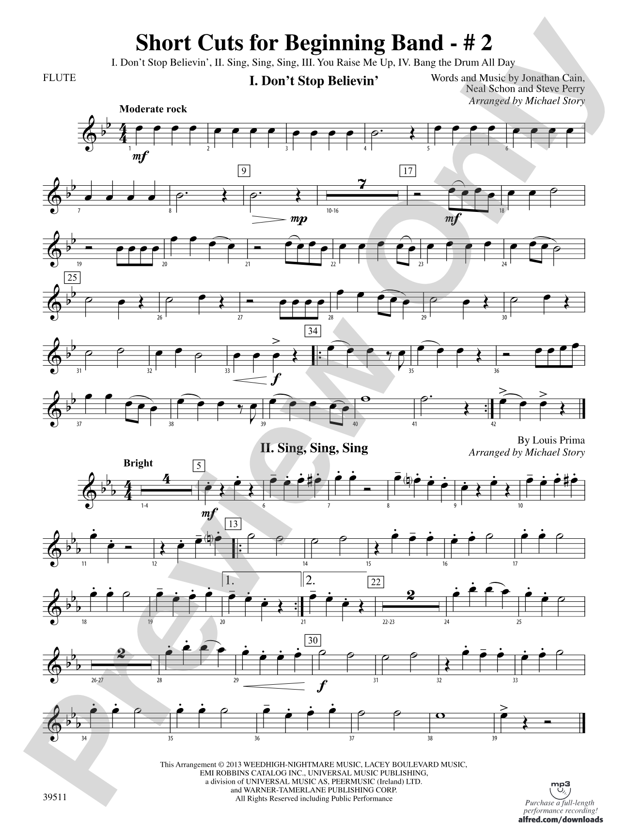 Short Cuts for Beginning Band -- #2: Flute