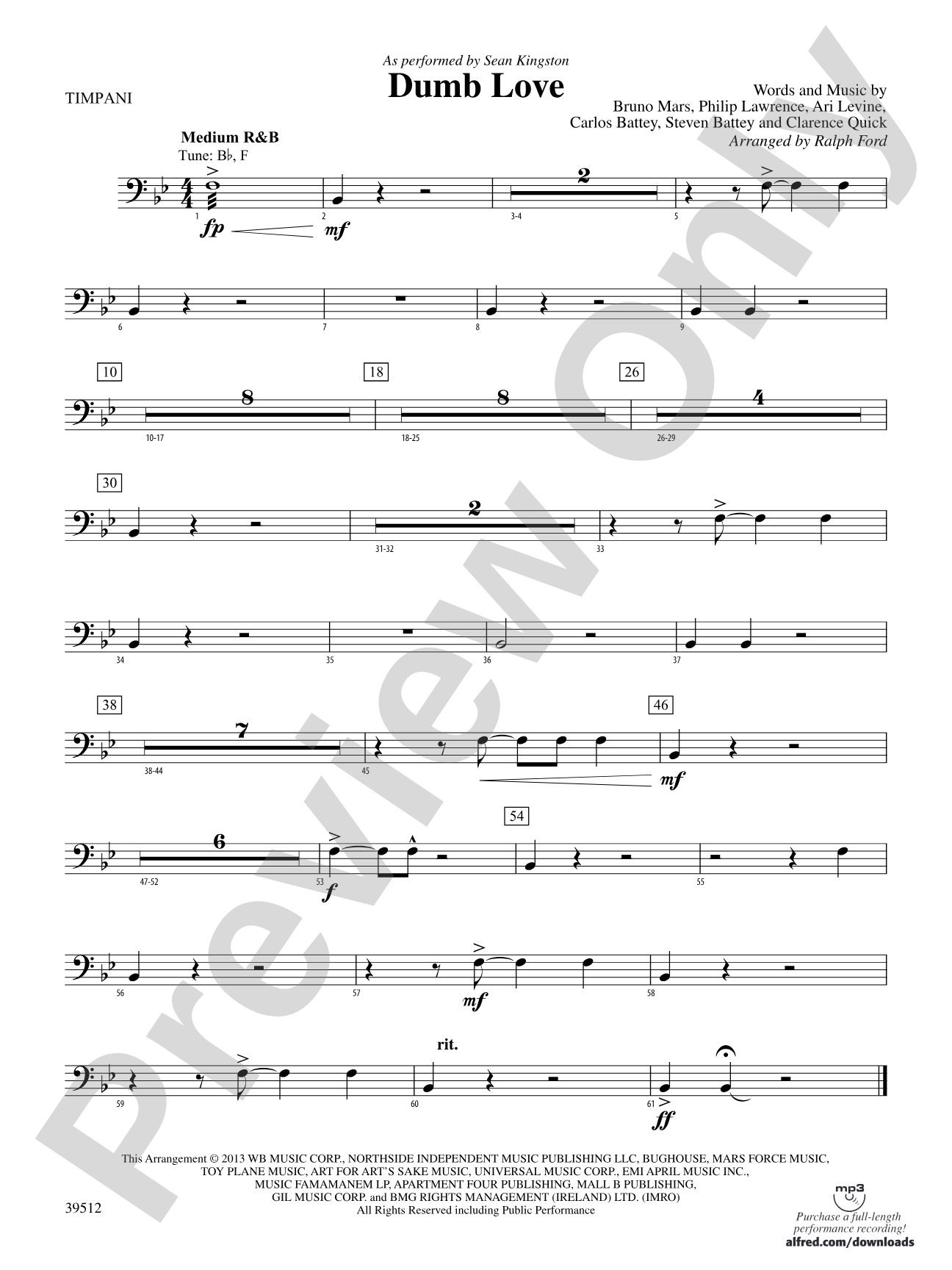 Dumb Love: Timpani
