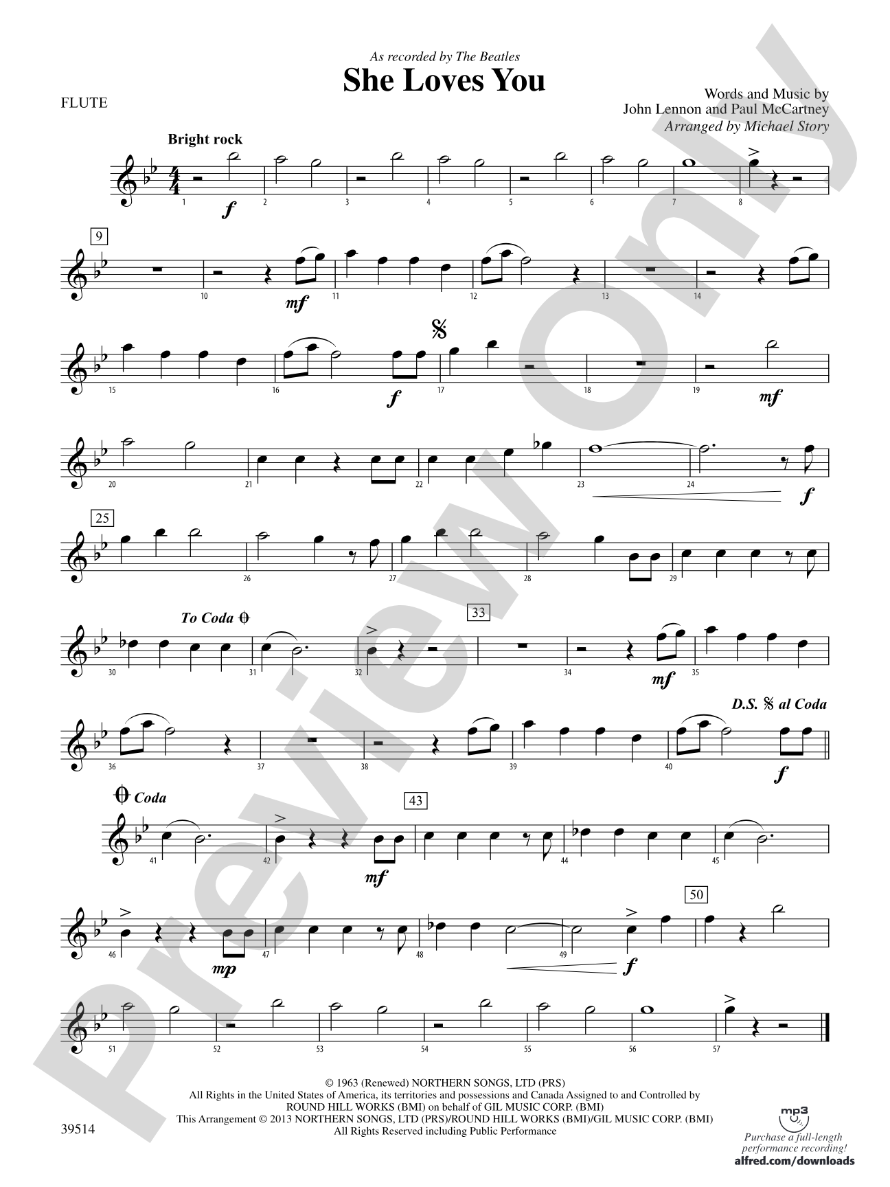 She Loves You: Flute