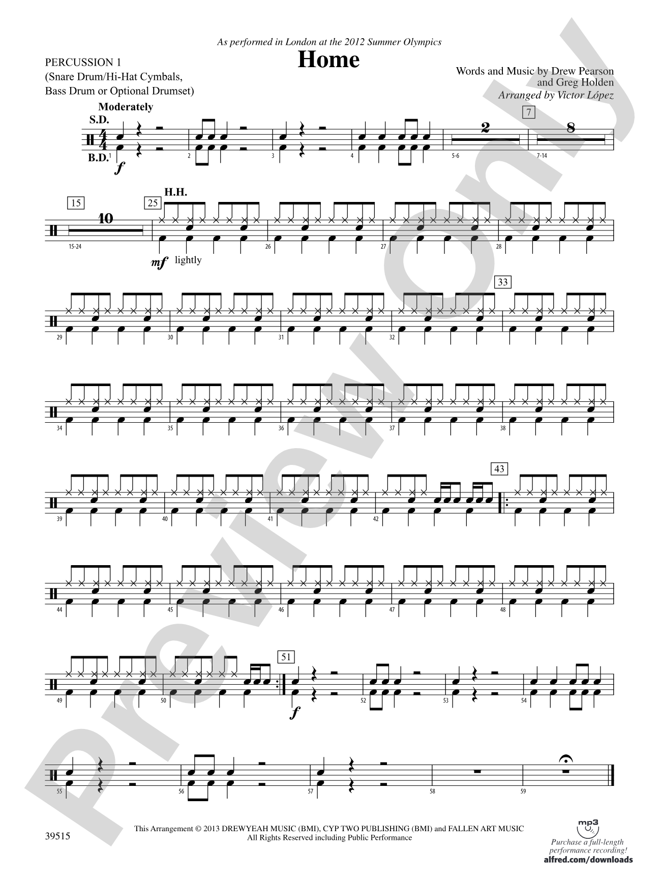 Home: 1st Percussion