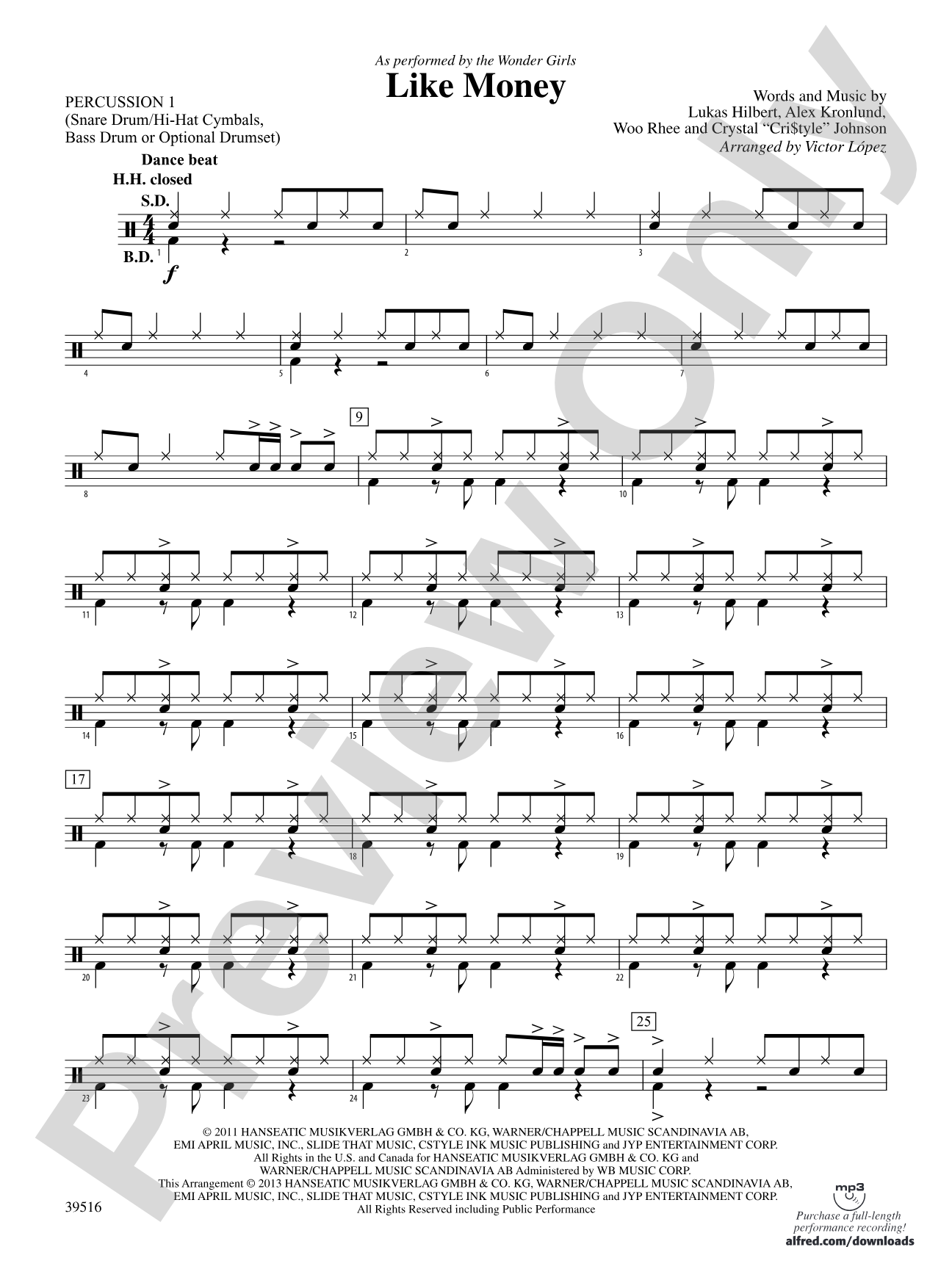 Like Money: 1st Percussion