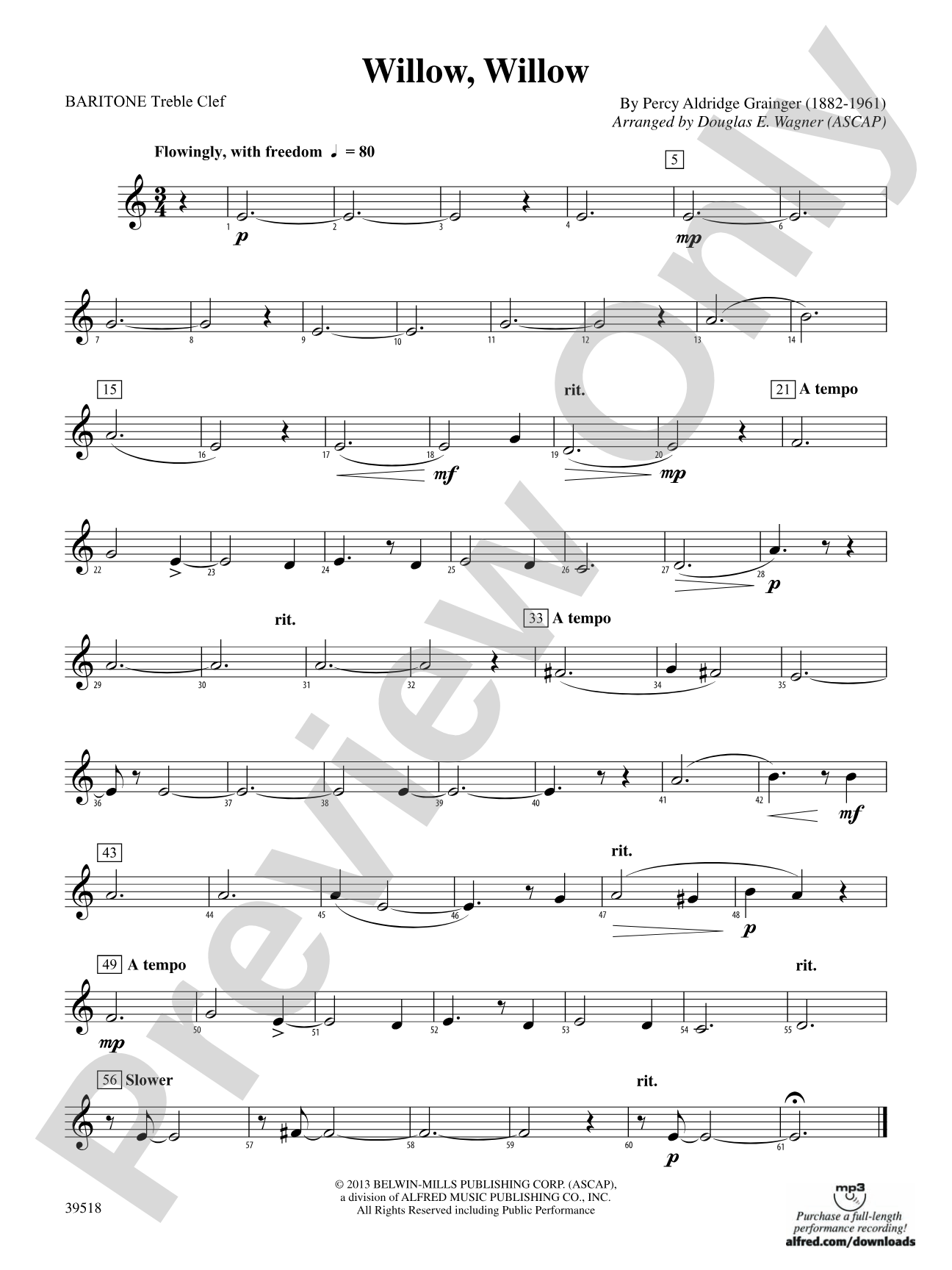 Willow, Willow: Baritone T.C.