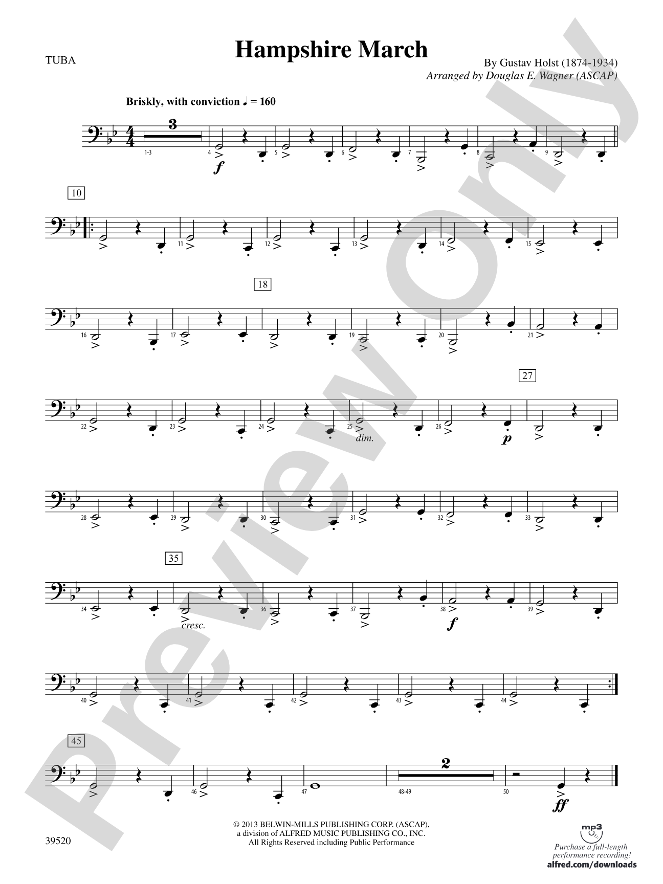 Hampshire March: Tuba